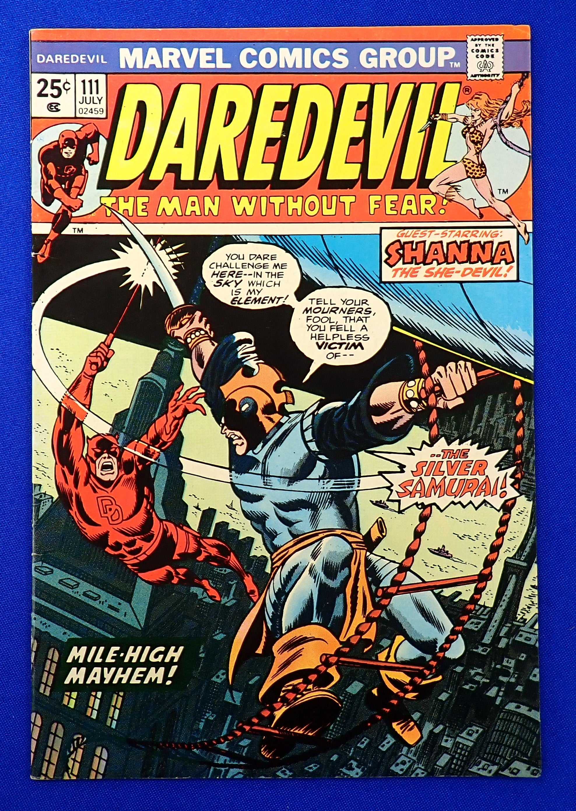 Daredevil #111 (1974) - VF (8.0) - 1st App. + Origin Silver Samurai