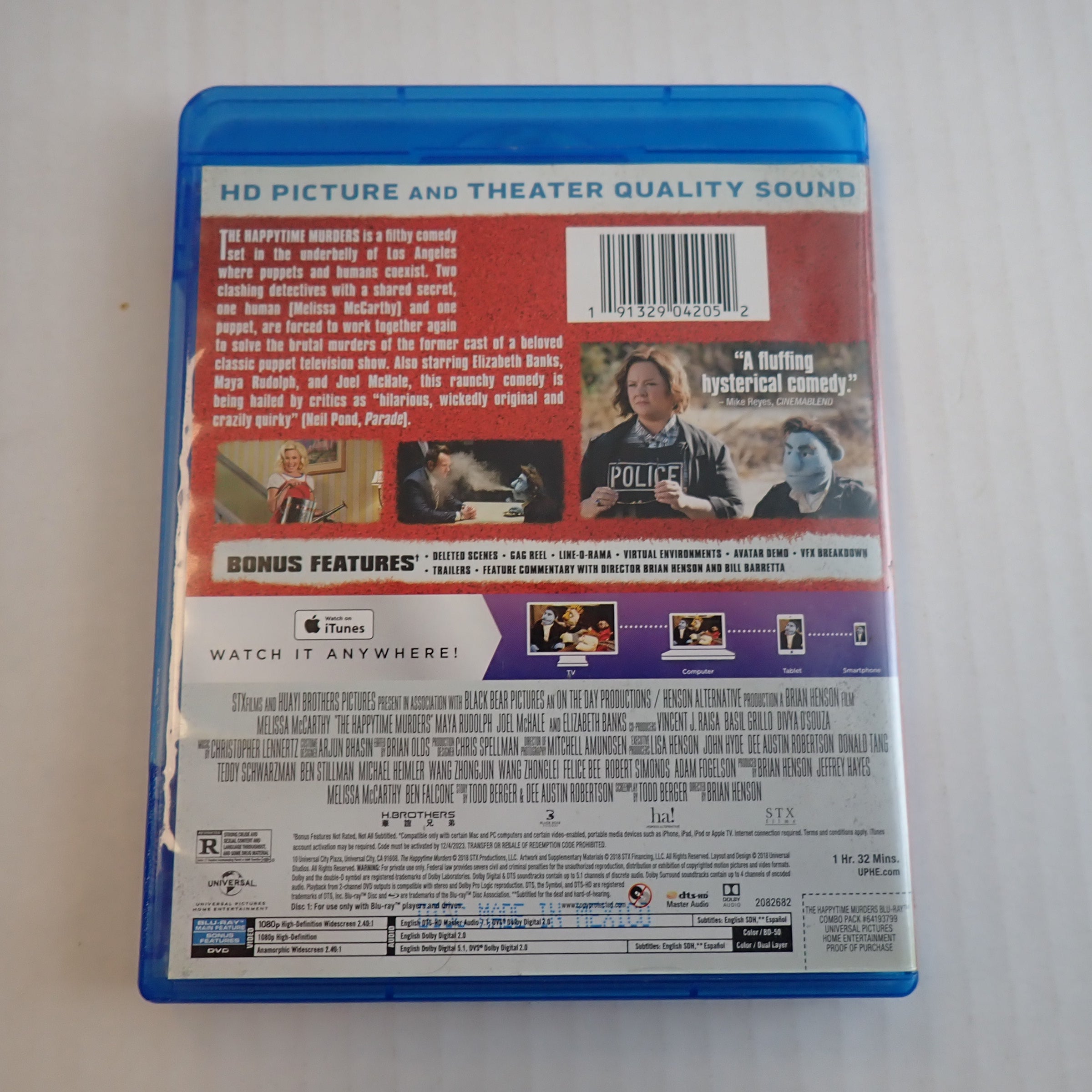 The Happytime Murders - Blu-Ray