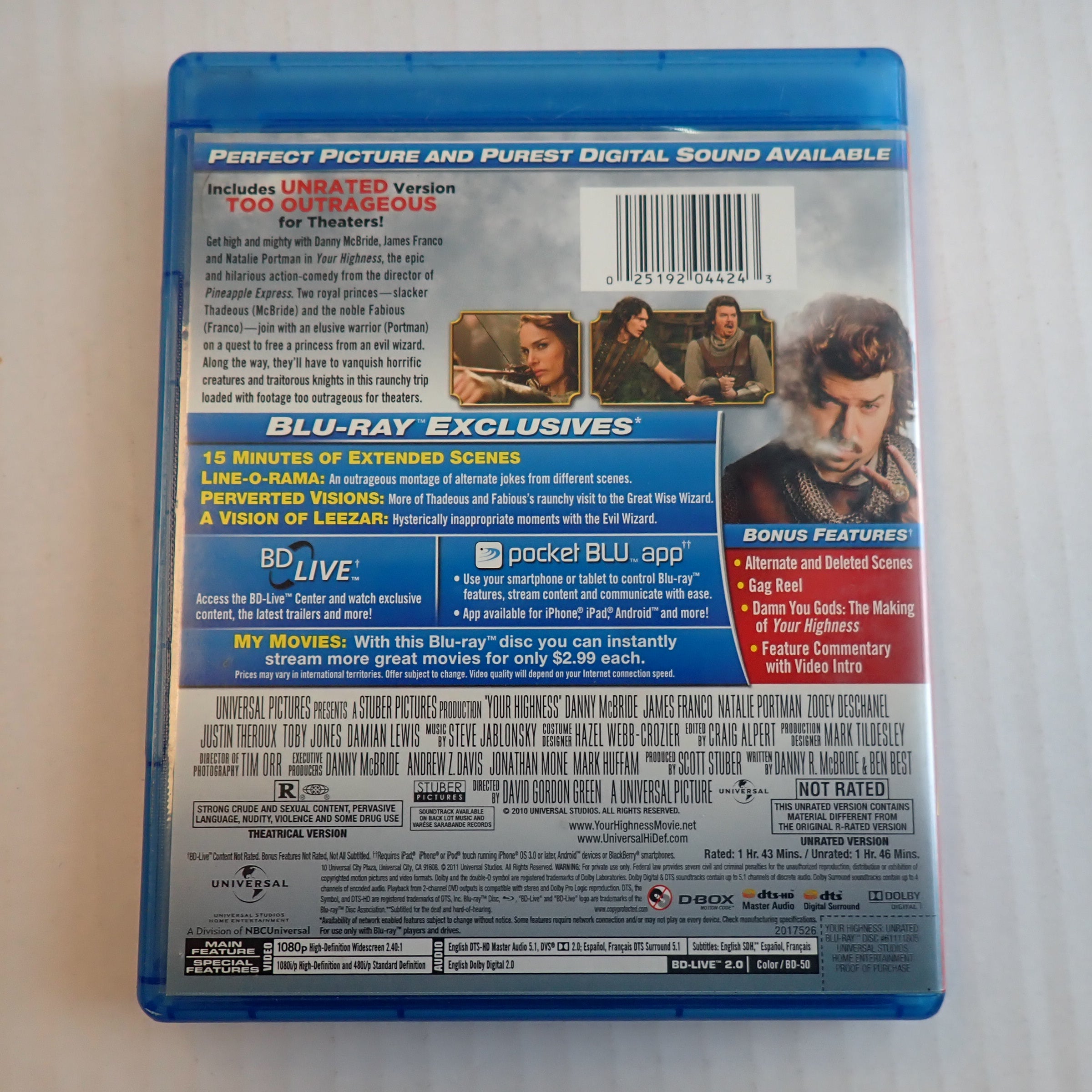 Your Highness (Unrated) - Blu-Ray