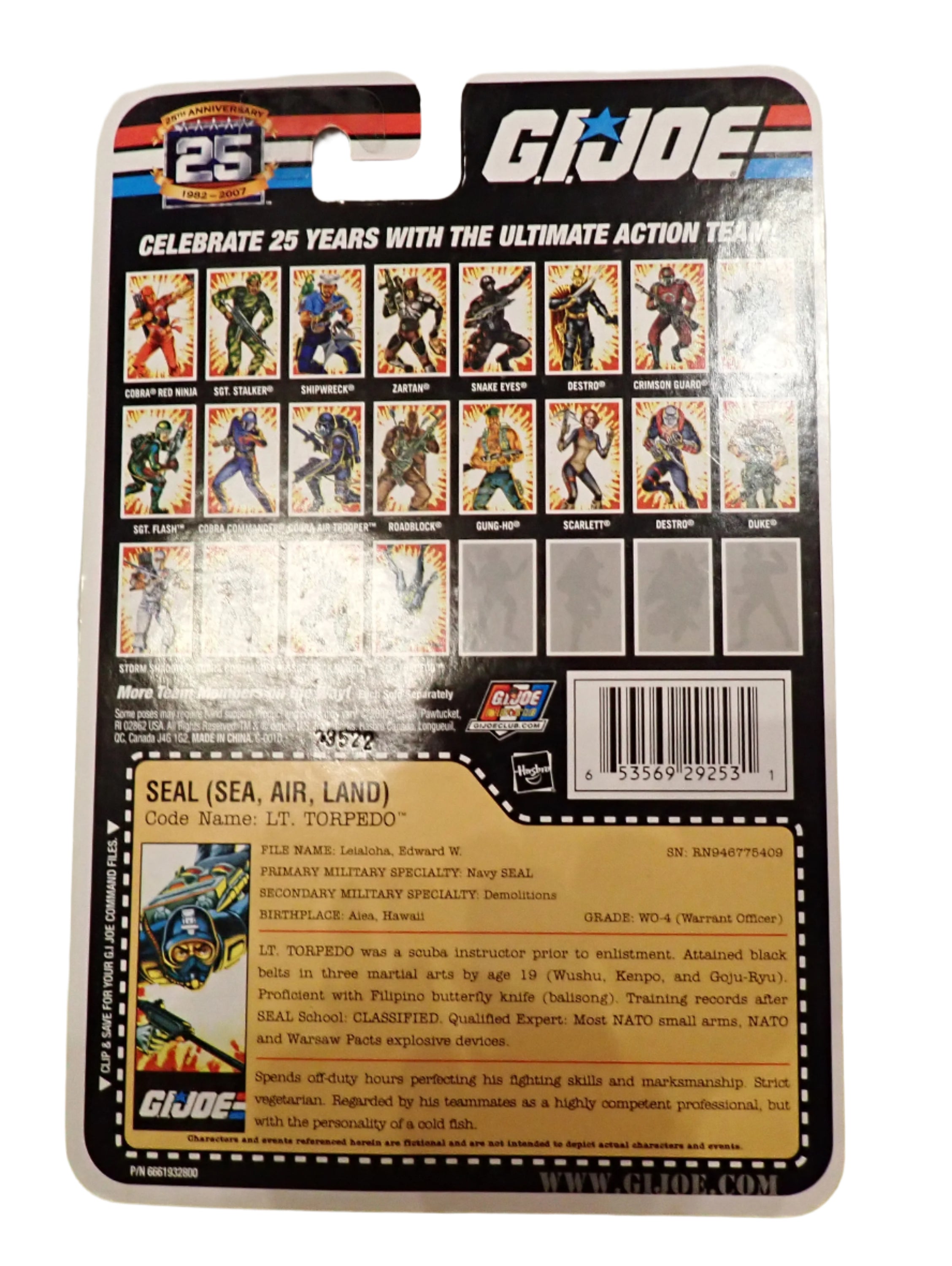 G.I. Joe SEAL: LT. Torpedo