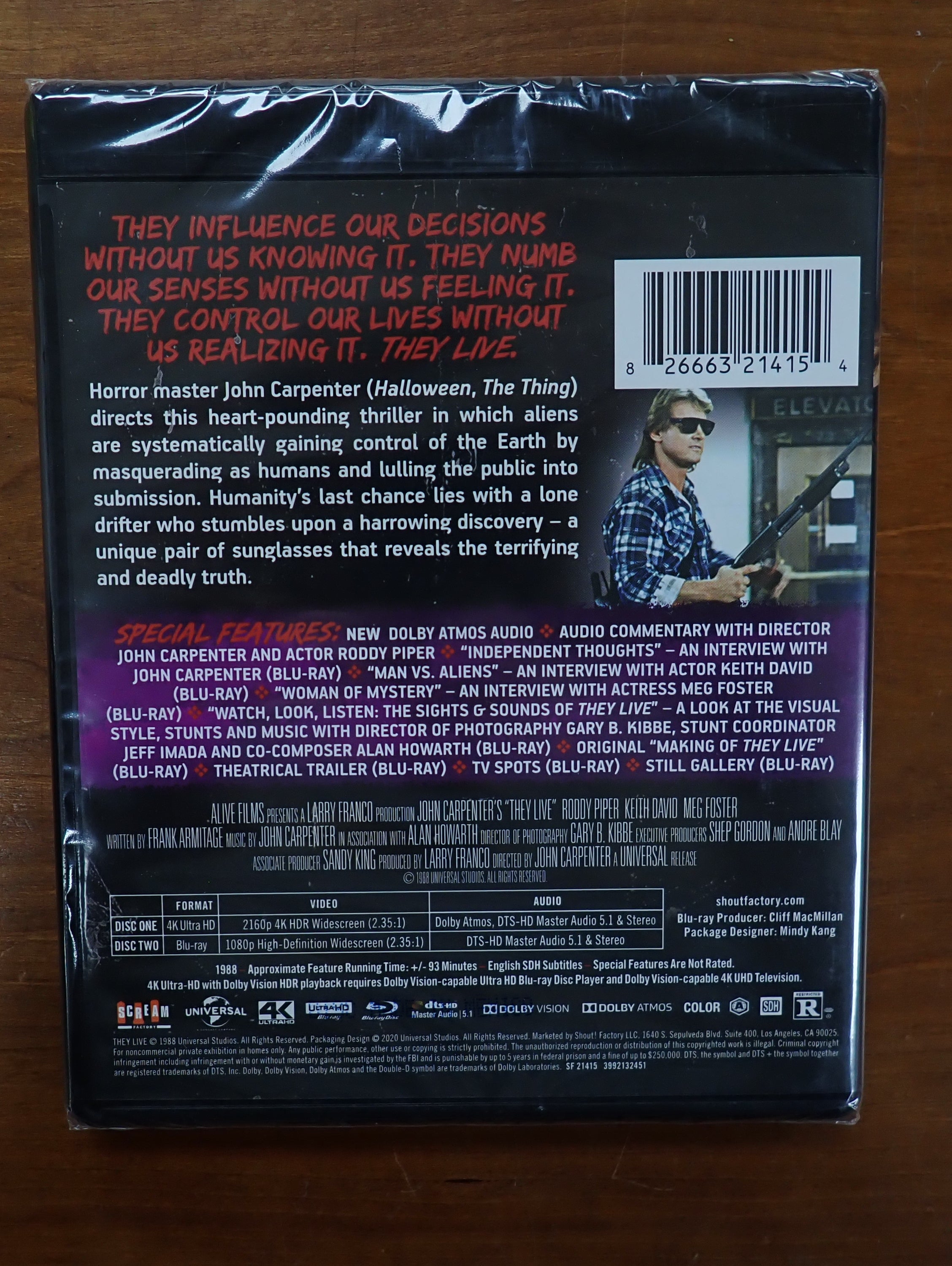 They Live Collector's Edition 4K UHD & Blu-Ray