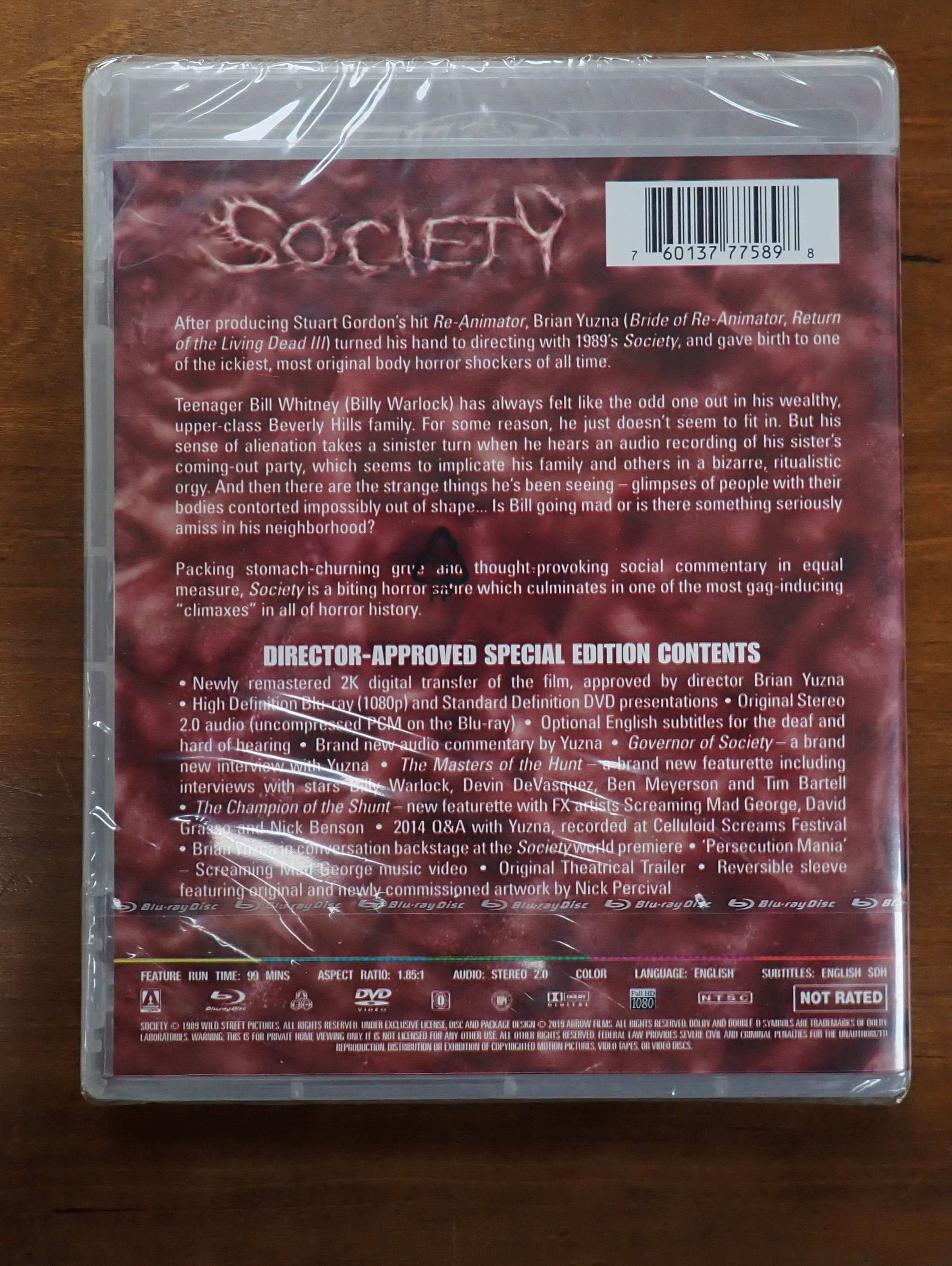 Society - Blu-Ray SEALED