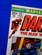 Daredevil #90 (1972) - VF (8.0) - Retconned Origin of Black Widow