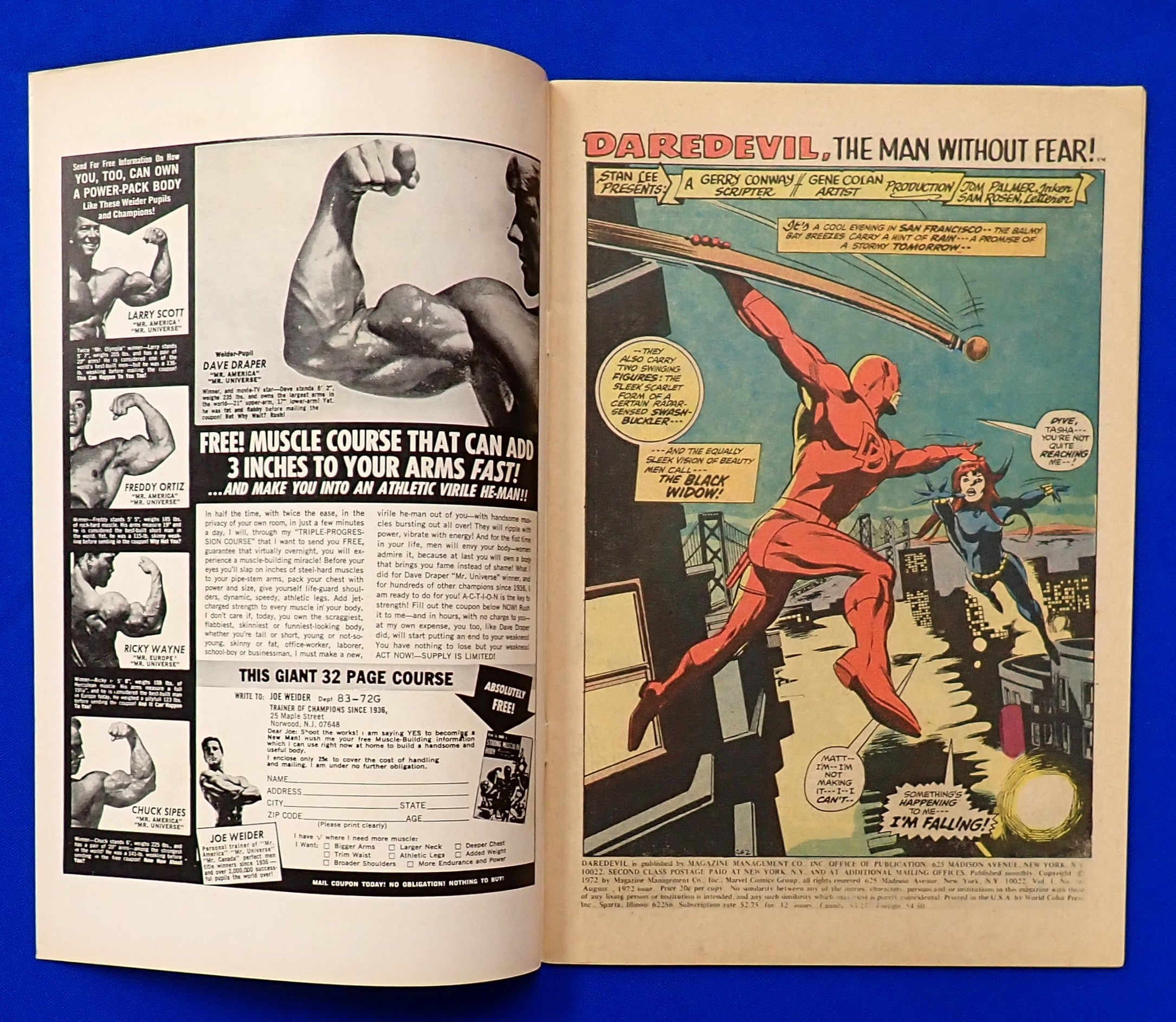 Daredevil #90 (1972) - VF (8.0) - Retconned Origin of Black Widow