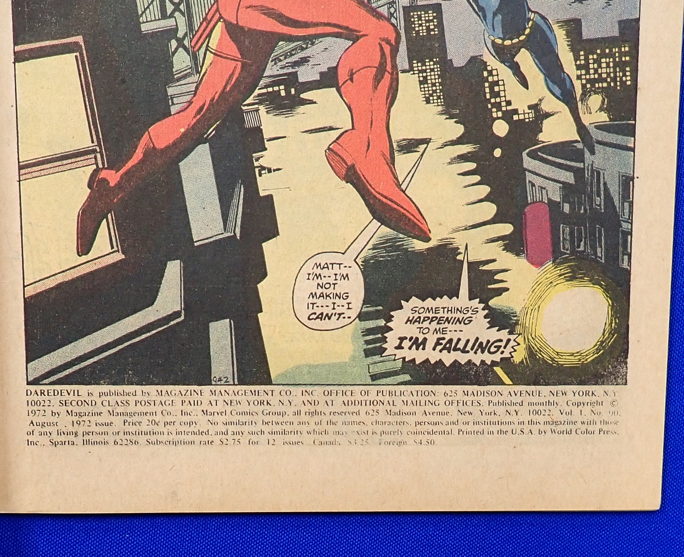 Daredevil #90 (1972) - VF (8.0) - Retconned Origin of Black Widow