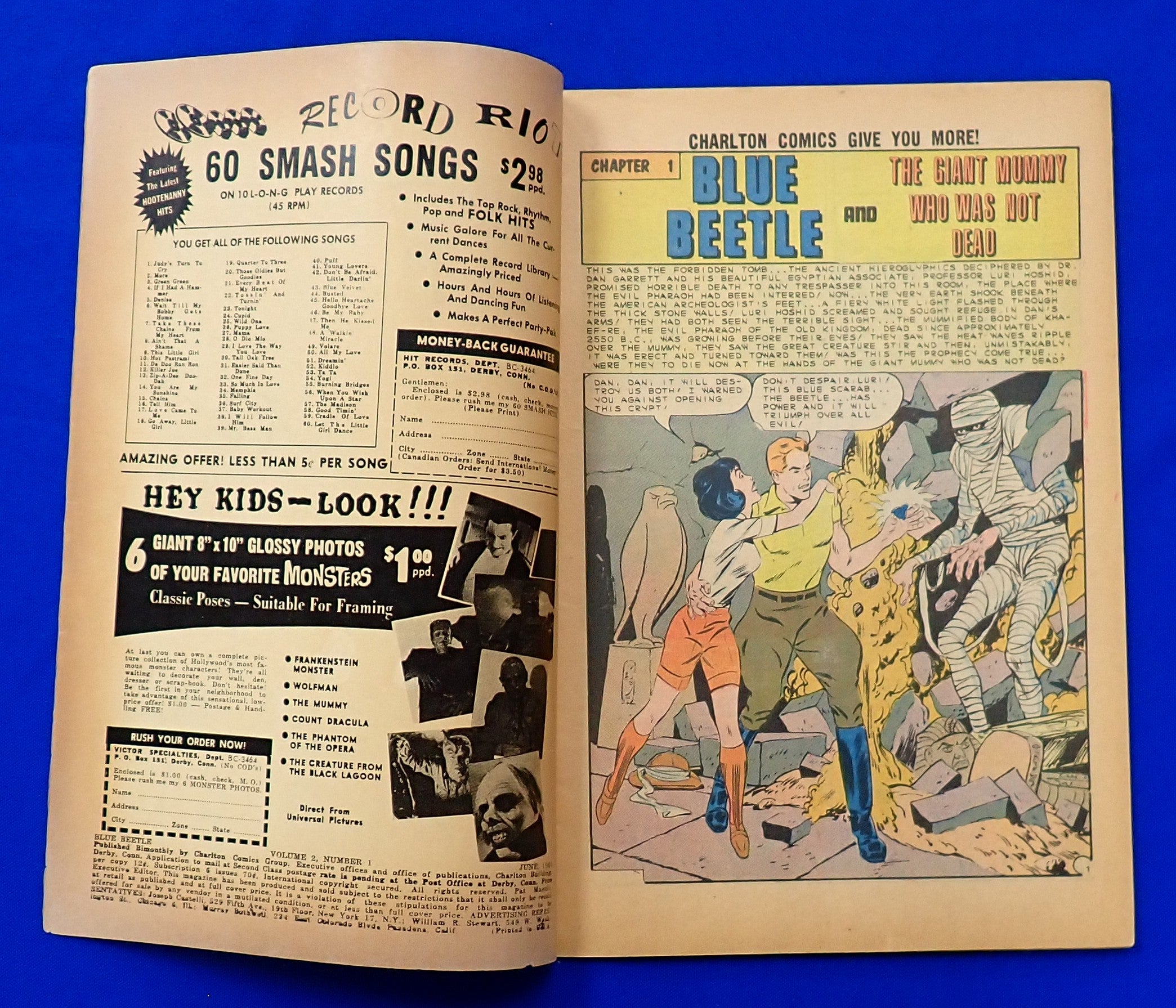 Blue Beetle #1 (1964) - VG- (3.5) - New Origin of Blue Beetle