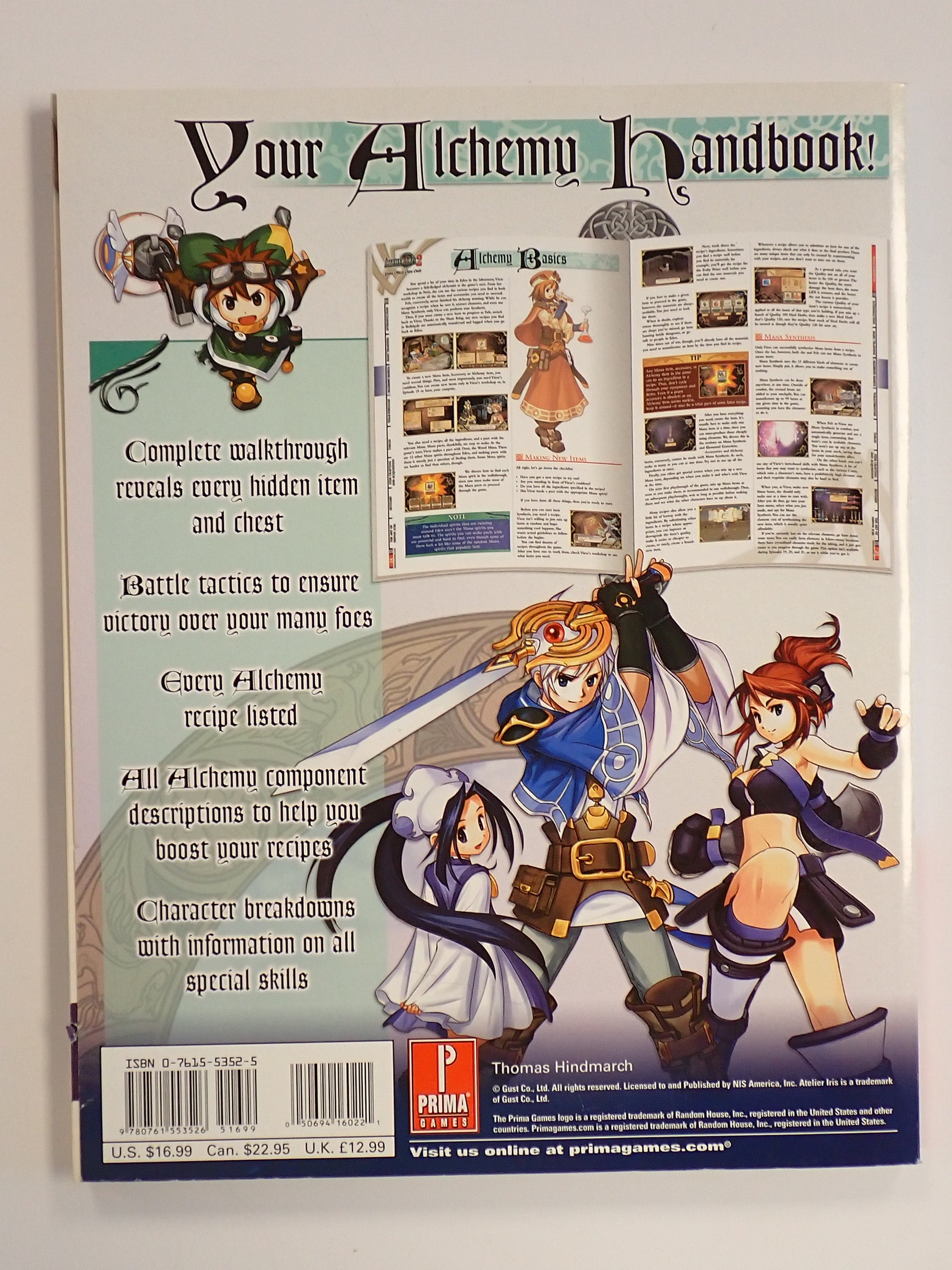 Atelier Iris 2: The Azoth of Destiny - Prima Official Game Guide [Pre-Owned]