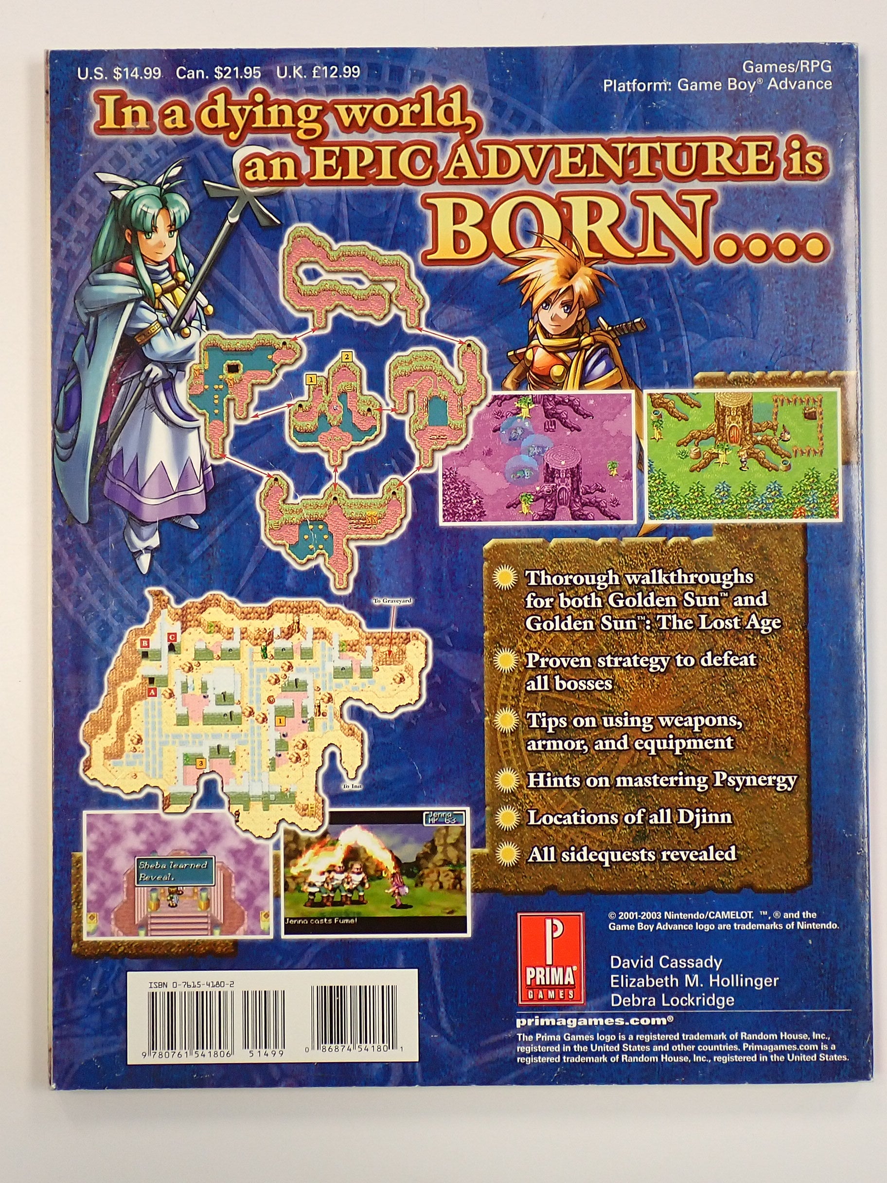 Golden Sun / Golden Sun: The Lost Age - Prima Official Game Guide [Pre-Owned]