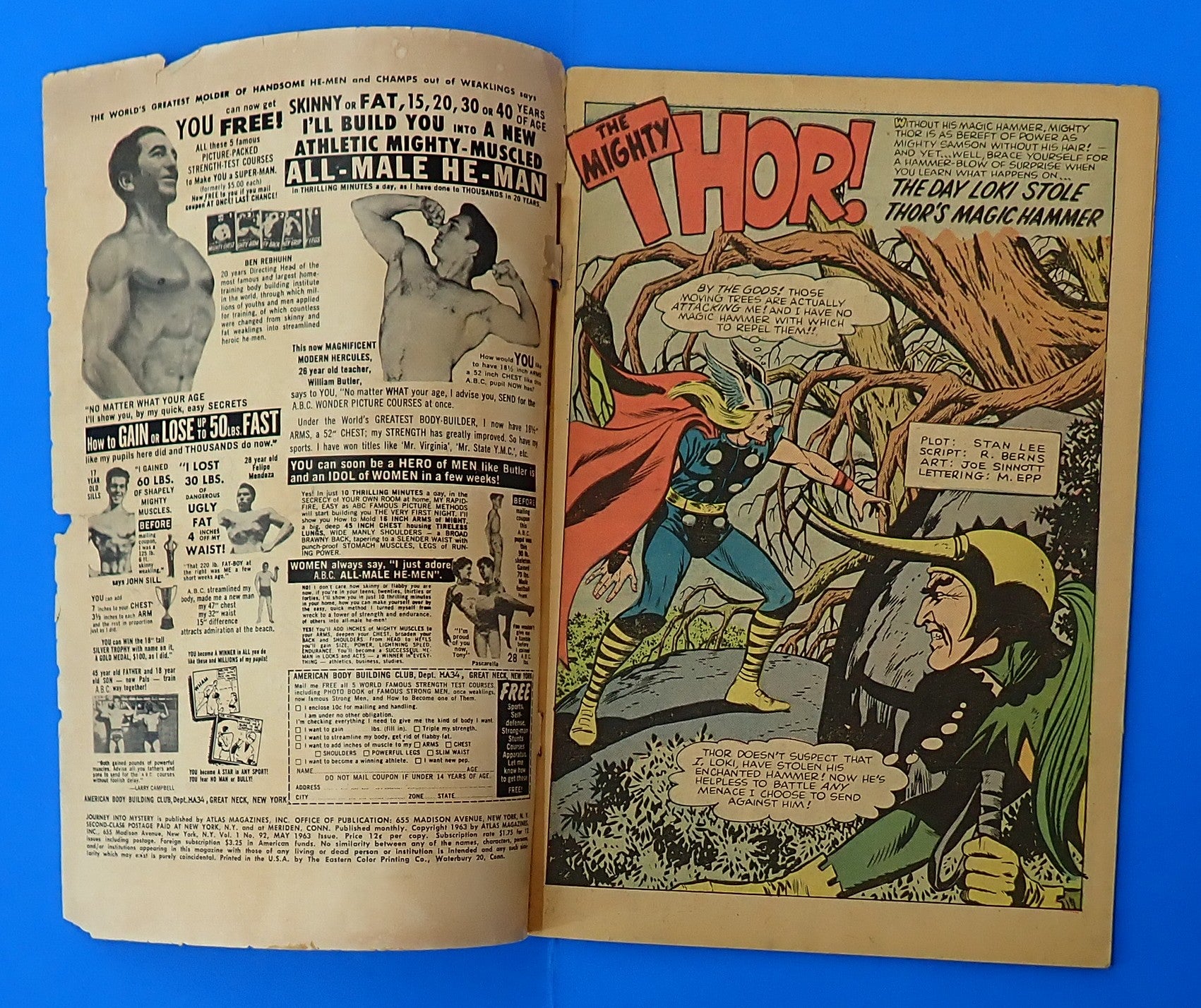 Journey Into Mystery #92 (1963) - FR (1.0) - 1st Cameo App. Frigga