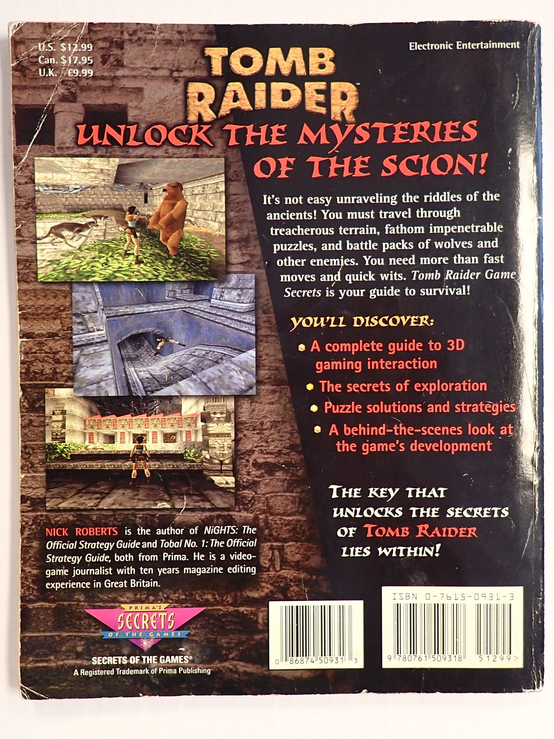 Tomb Raider Game - Prima's Official Strategy Guide [Pre-Owned]
