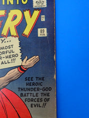 Journey Into Mystery #89 (1963) - VG (4.0) - Iconic Jack Kirby Cover