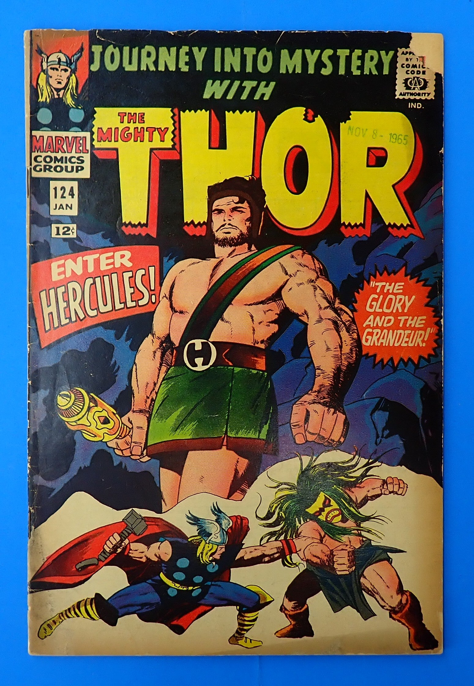 Journey Into Mystery #124 (1966) - VG- (3.5) - Iconic Jack Kirby Cover