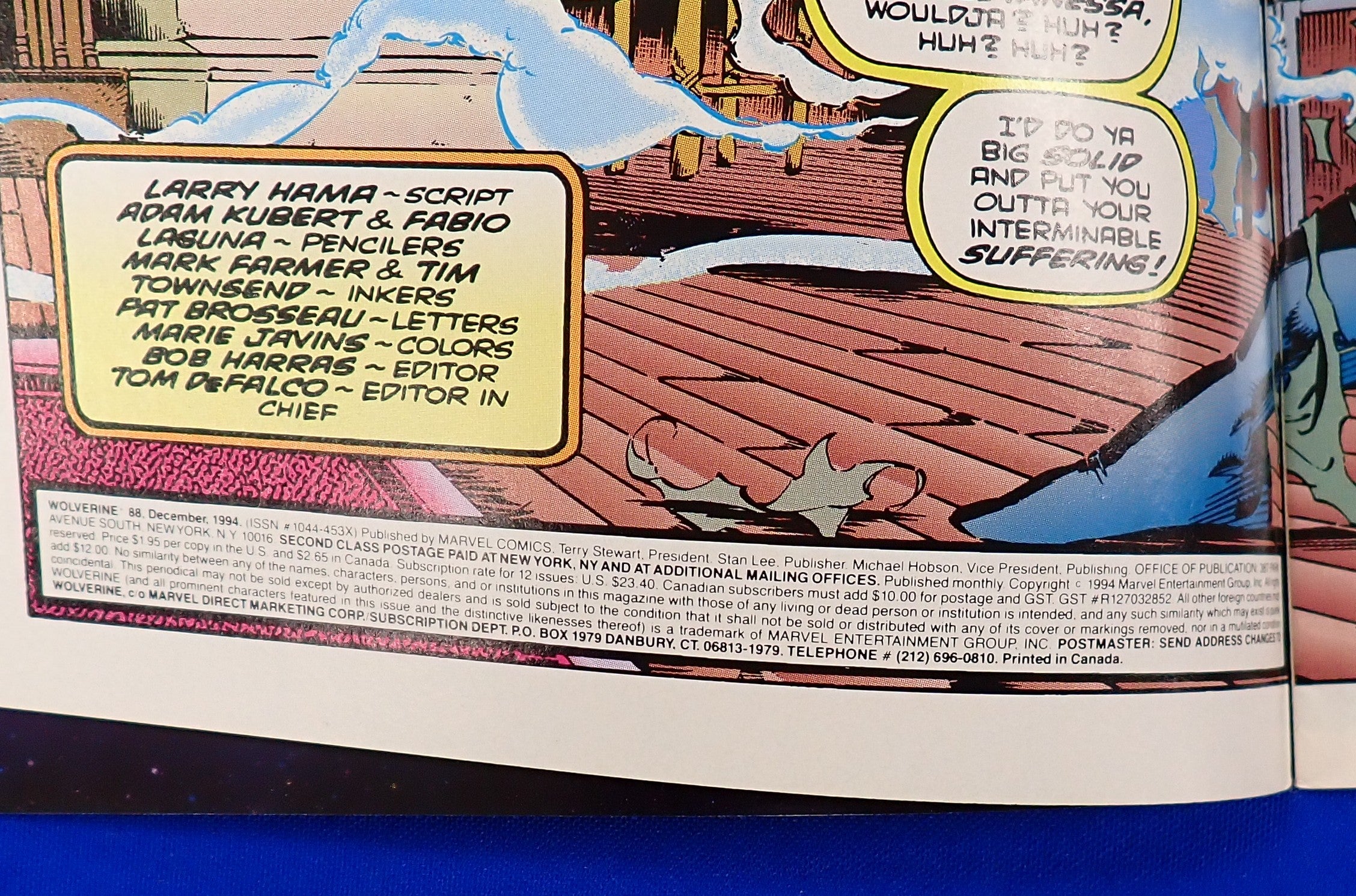 Wolverine #88 (1994) - FN+ (6.5) - 1st Battle of Wolverine vs. Deadpool