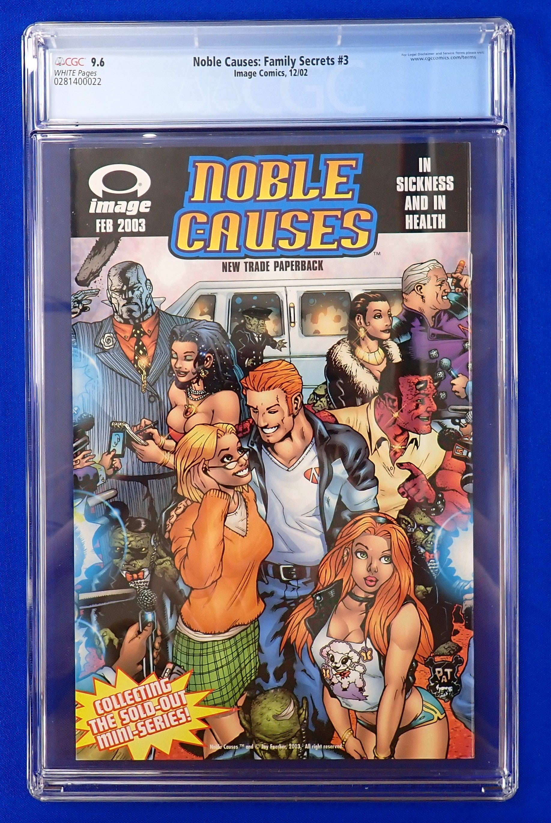 Noble Causes: Family Secrets #3 (2002) - CGC 9.6 - 1st App. of Invincible, Cameo