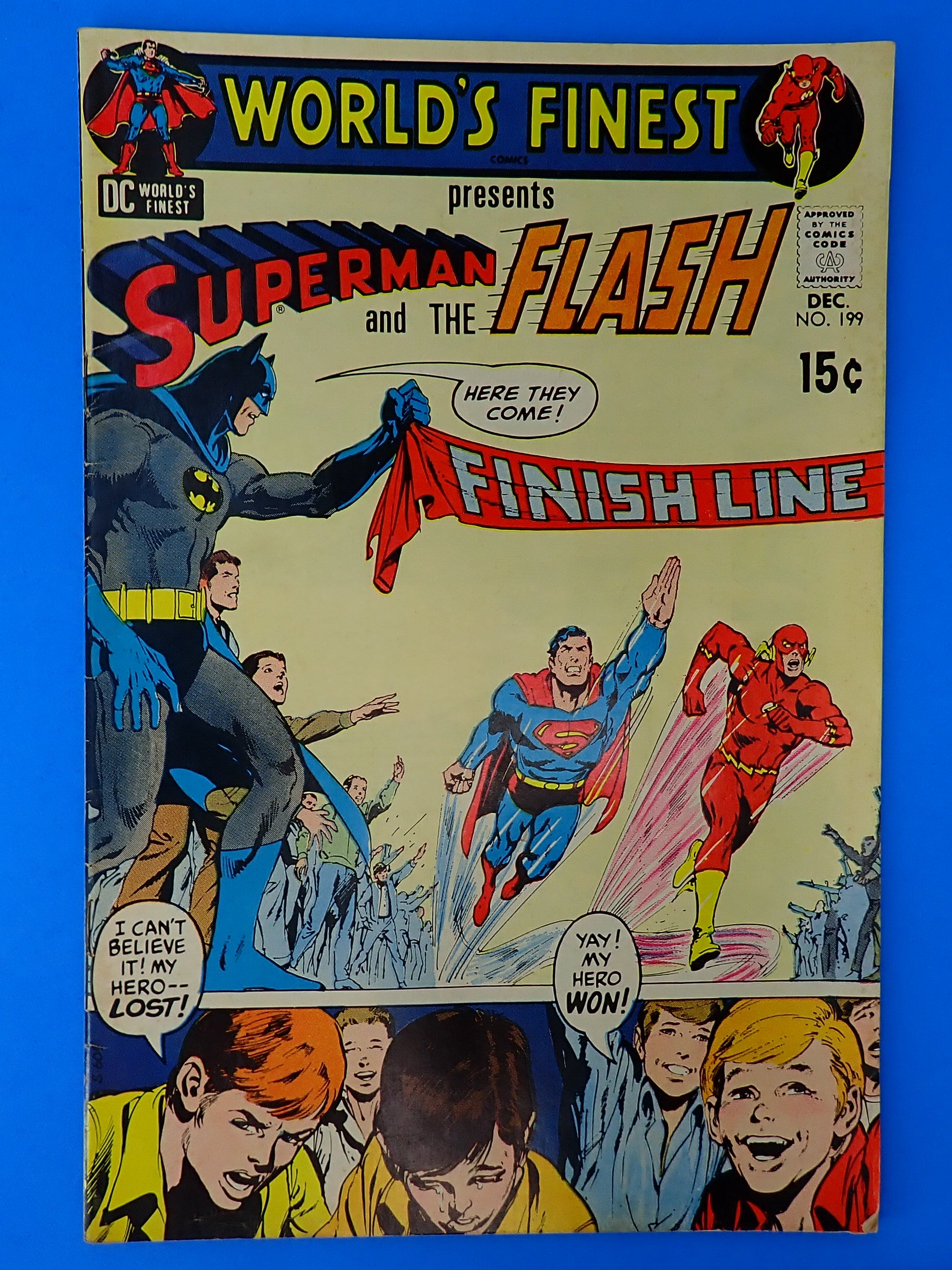 World's Finest #199 (1970) - FN (5.5) - Third Superman VS Flash Race