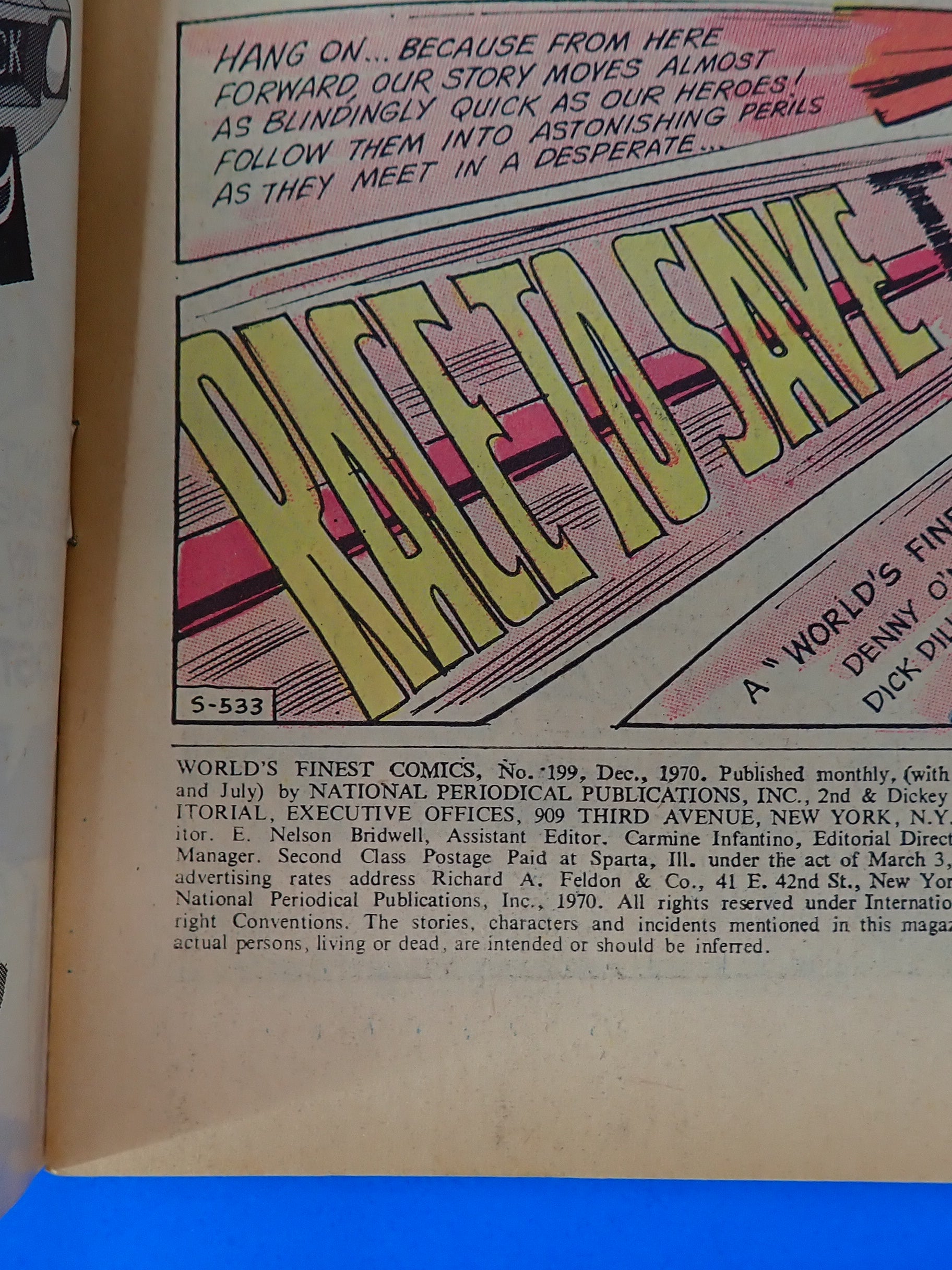 World's Finest #199 (1970) - FN (5.5) - Third Superman VS Flash Race