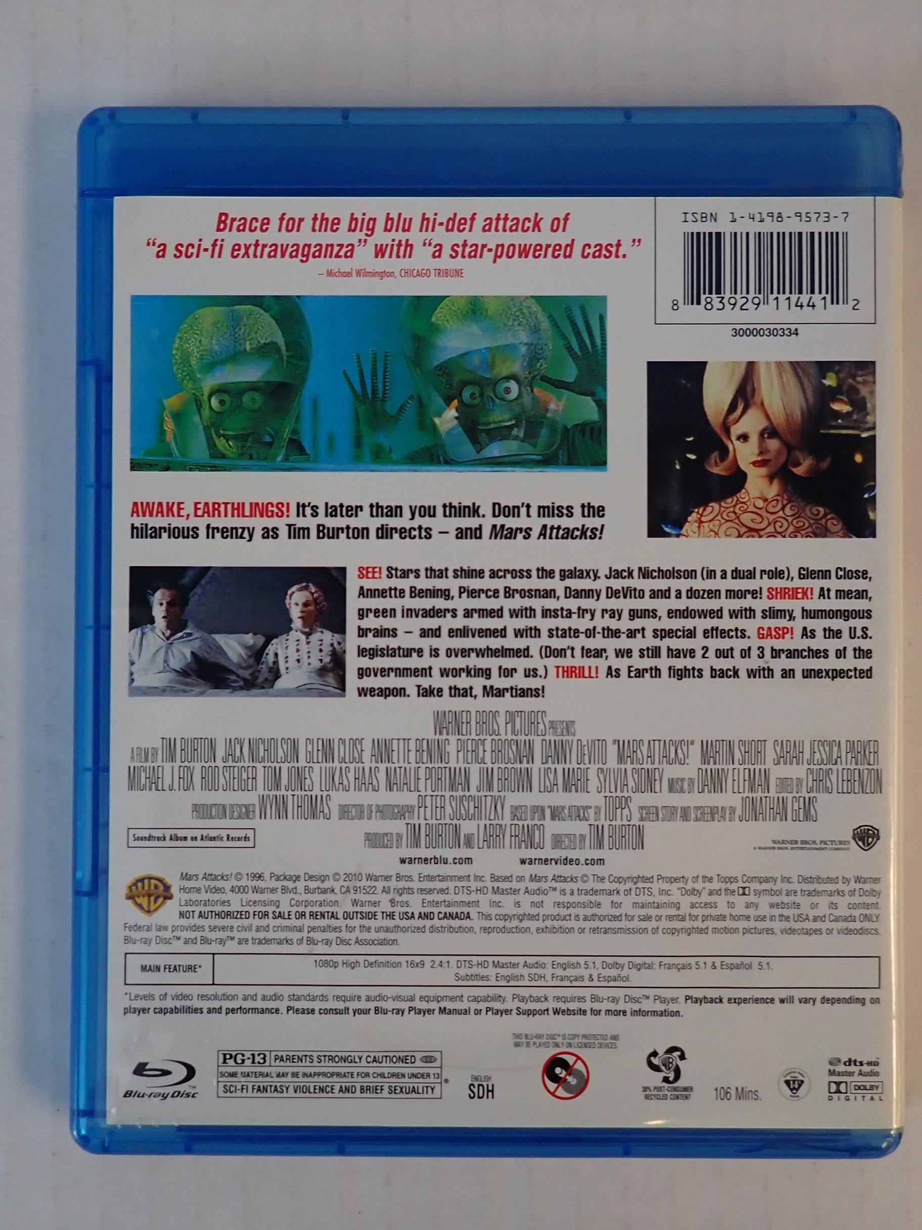 Mars Attacks - Blu-Ray [Pre-Owned]