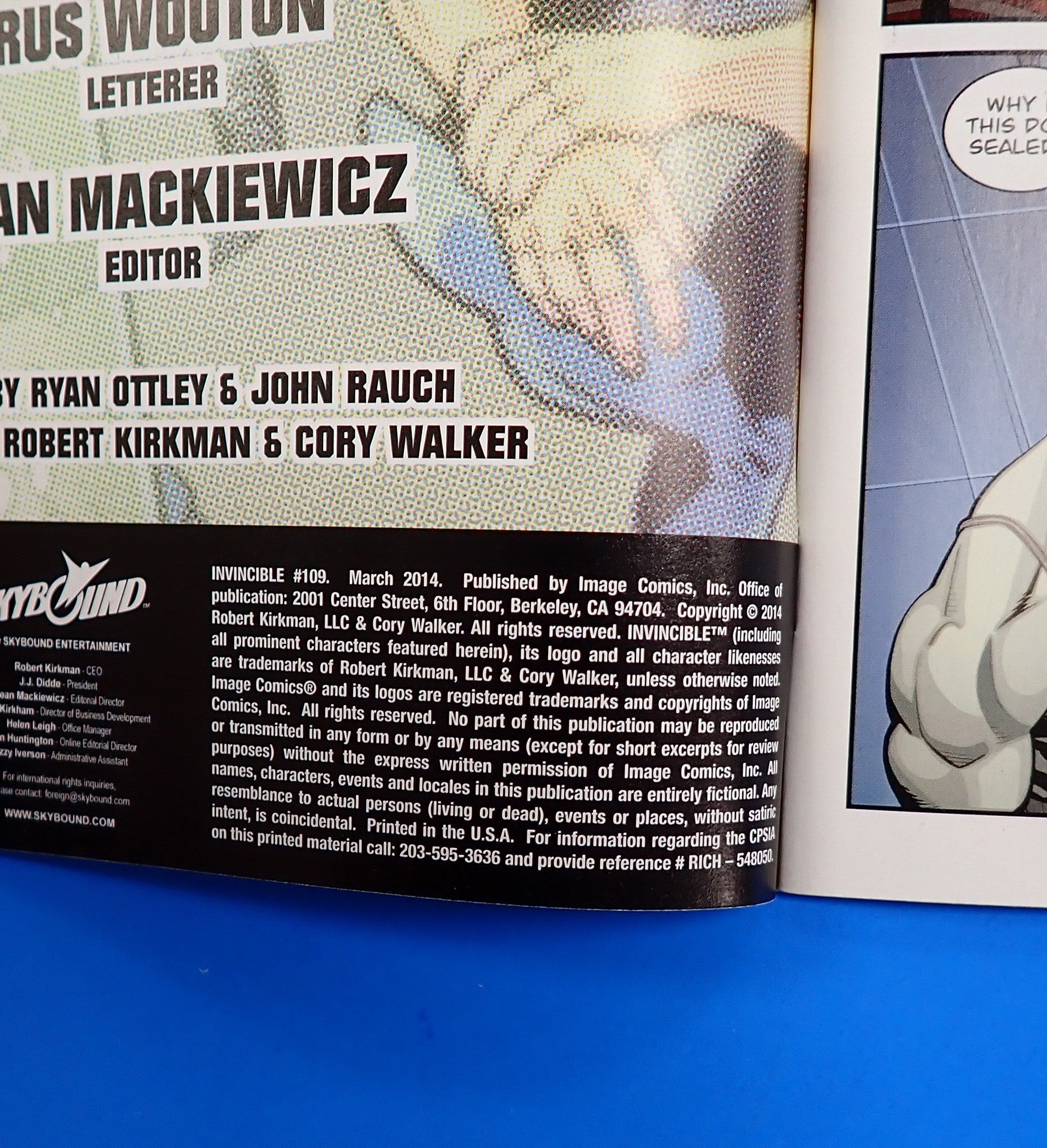 Invincible #109 (2014) - NM- (9.2) - Low Print Run