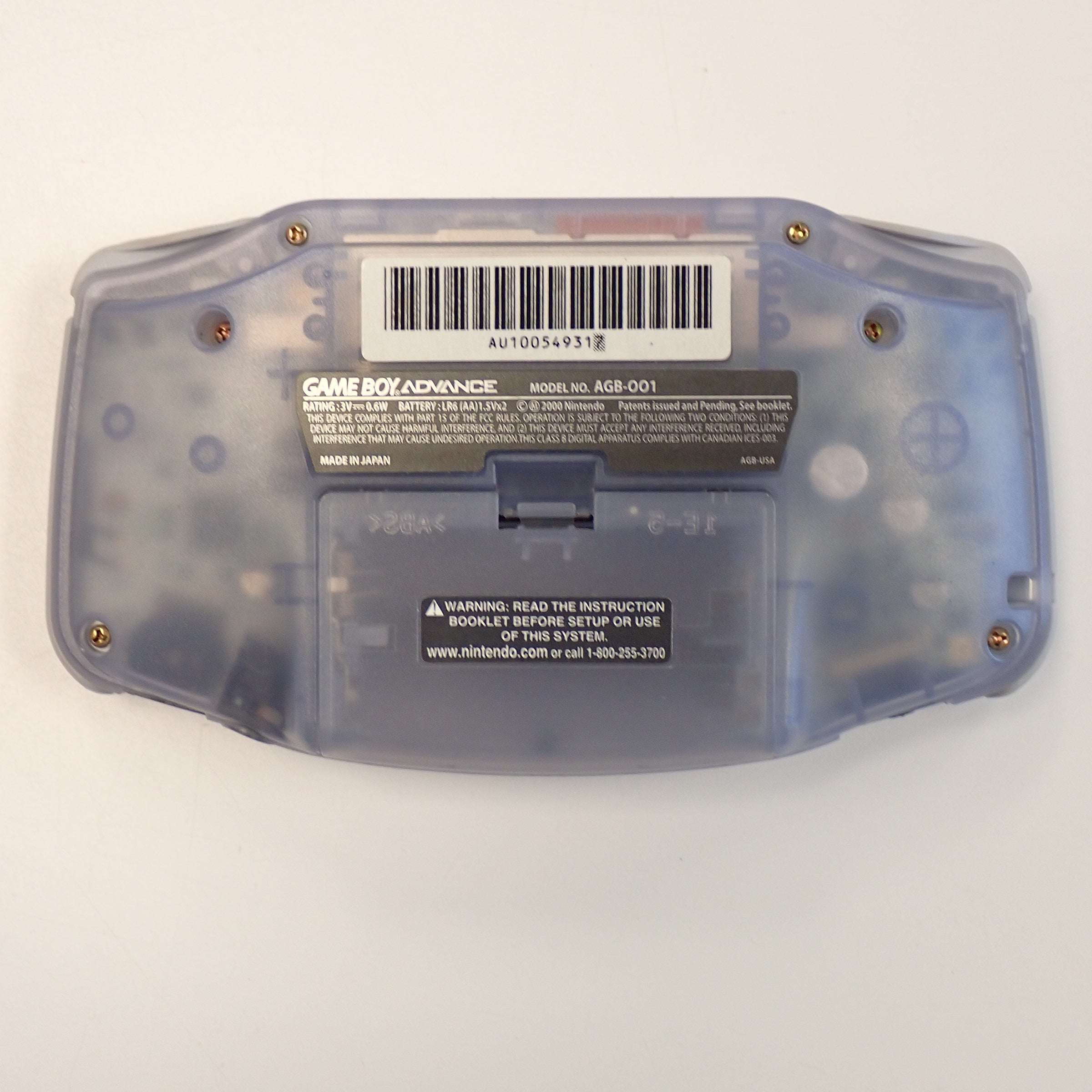 Gameboy Advance Console/System - Clear