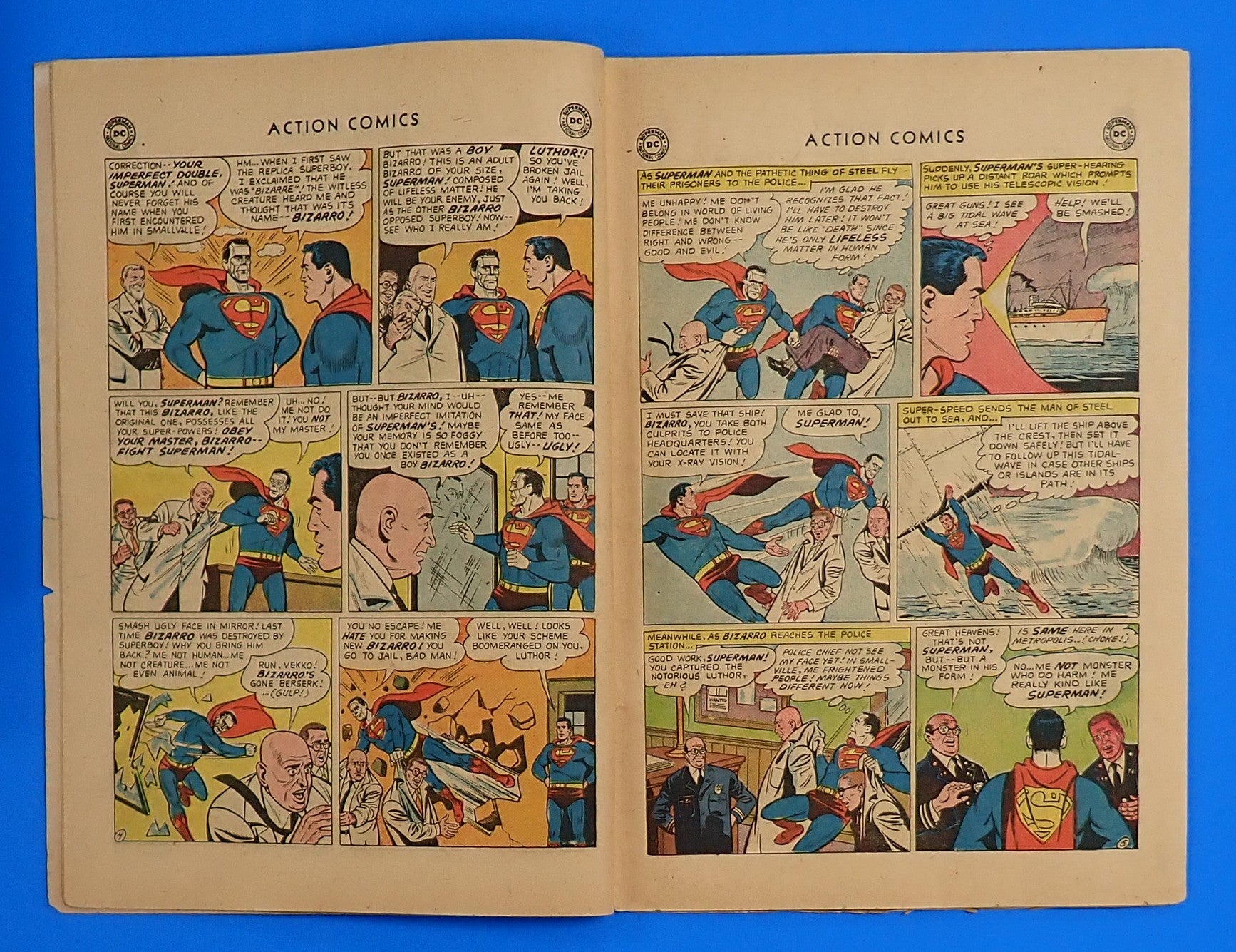 Action Comics #254 (1959) - FR/GD (1.0-1.5) - 1st Meeting Bizarro & Superman