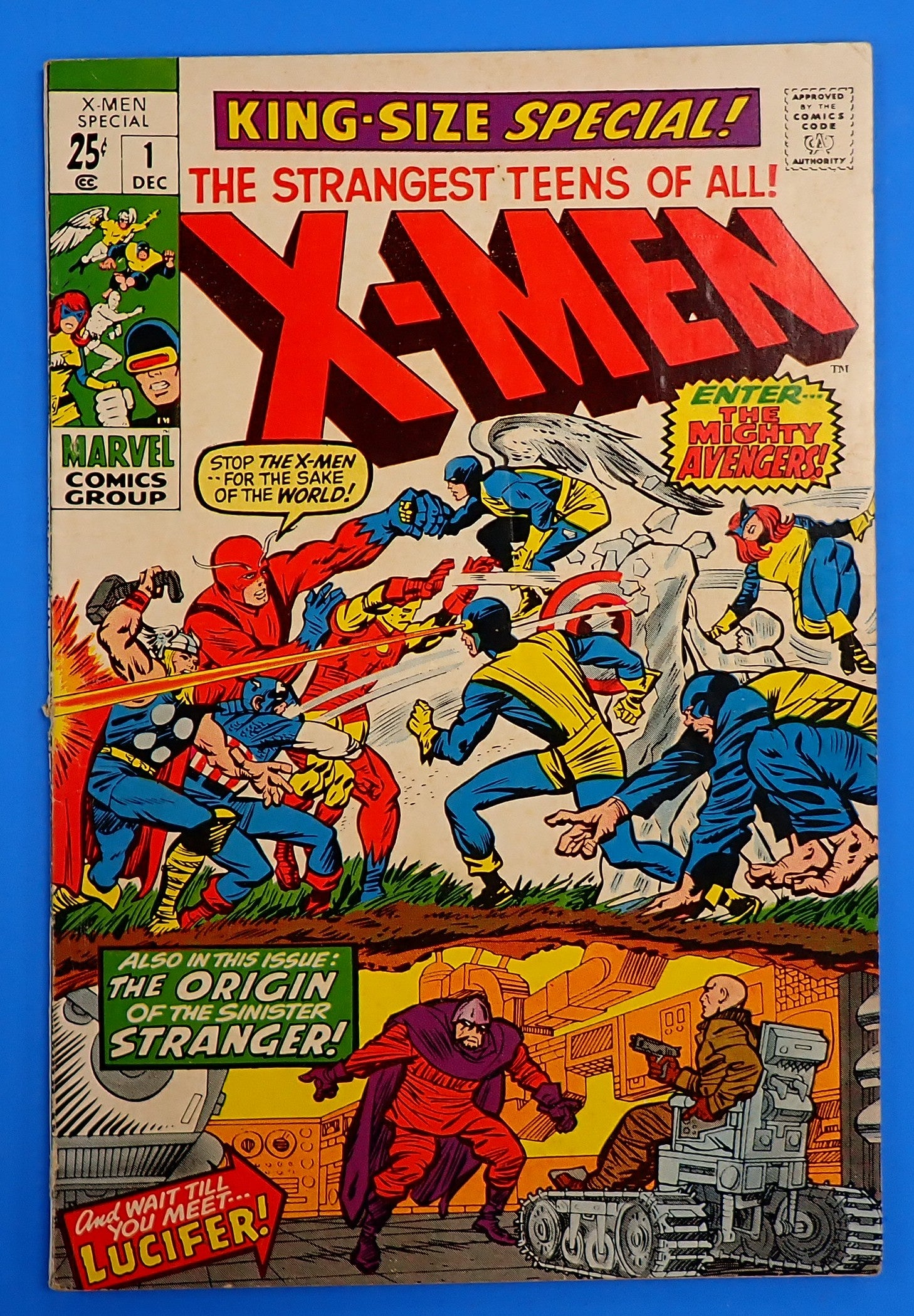 X-Men Annual #1 (1970) - VG- (3.5) - Reprints X-Men #9