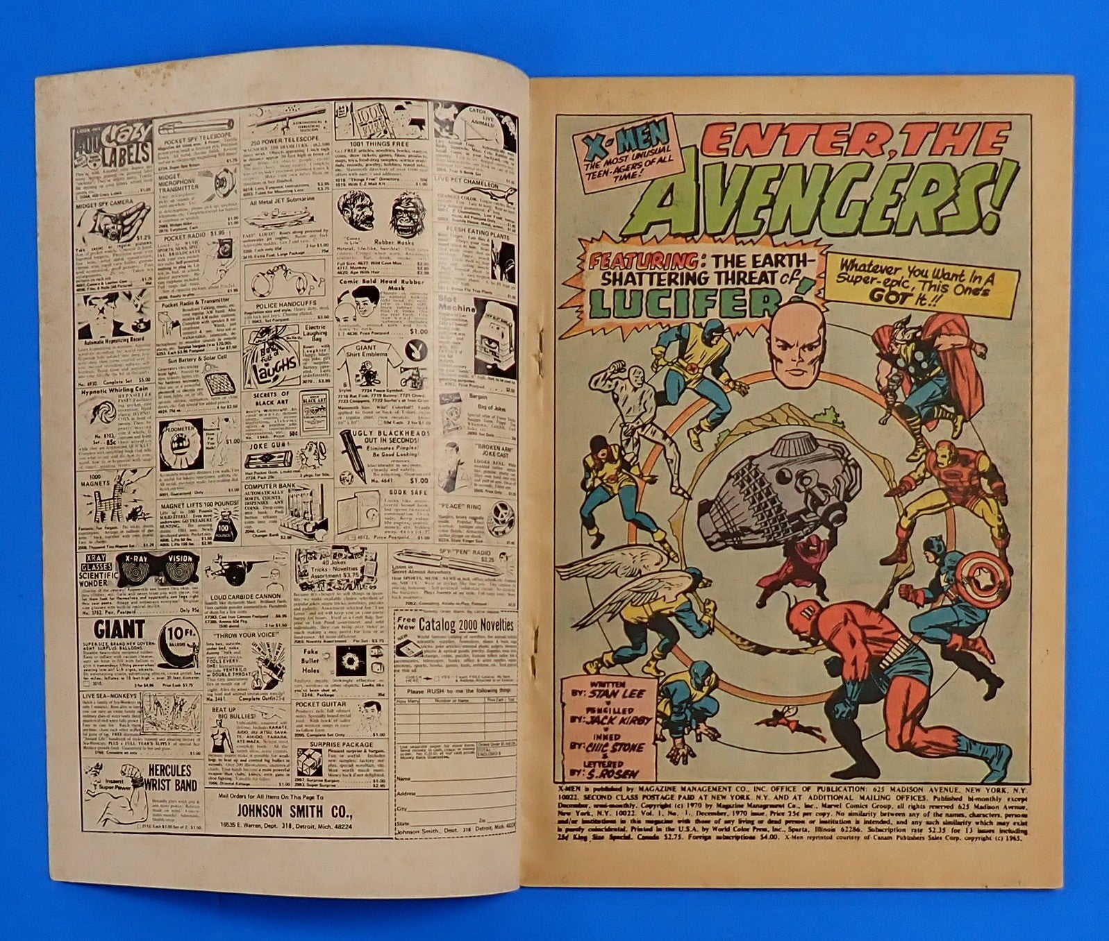 X-Men Annual #1 (1970) - VG- (3.5) - Reprints X-Men #9