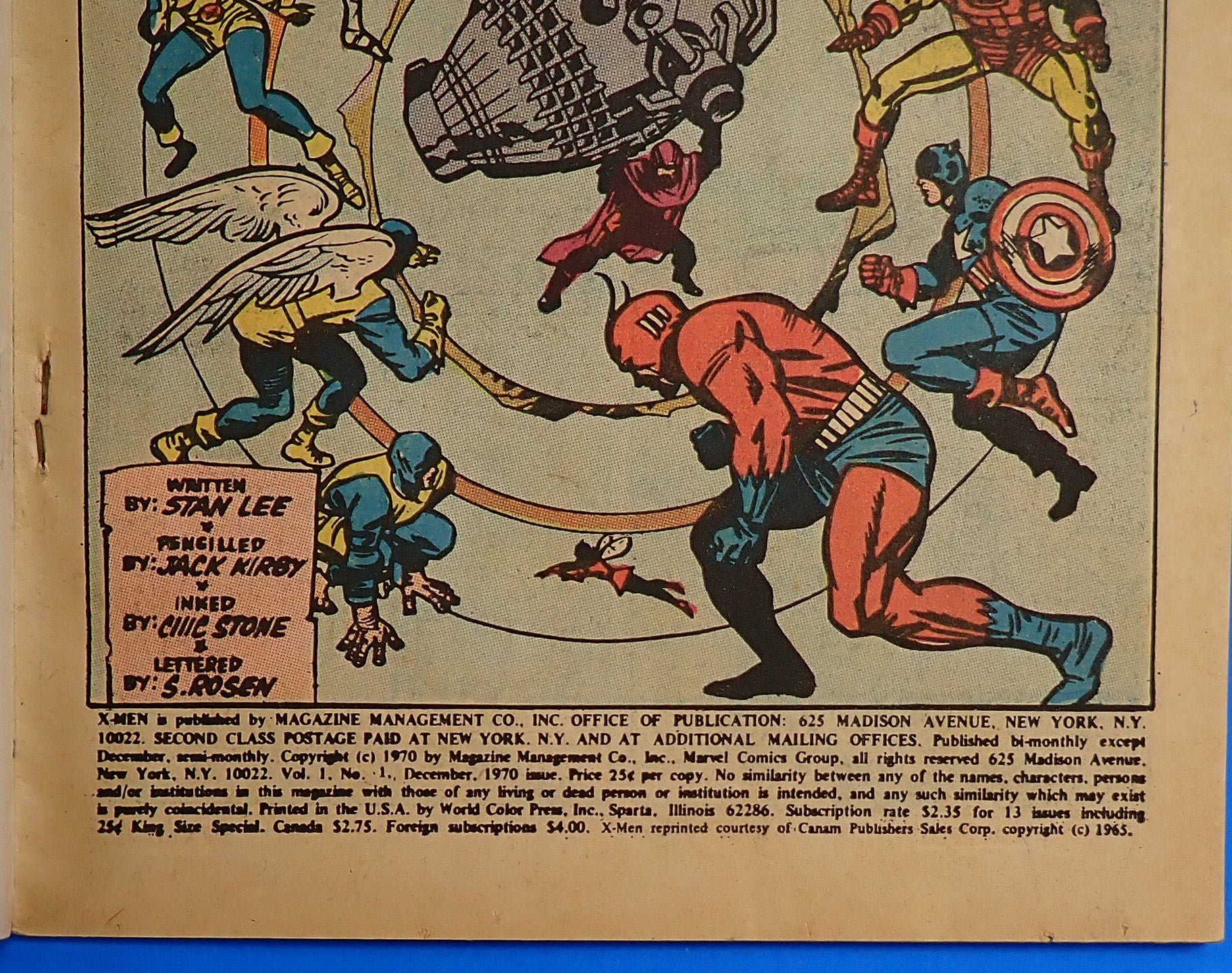 X-Men Annual #1 (1970) - VG- (3.5) - Reprints X-Men #9