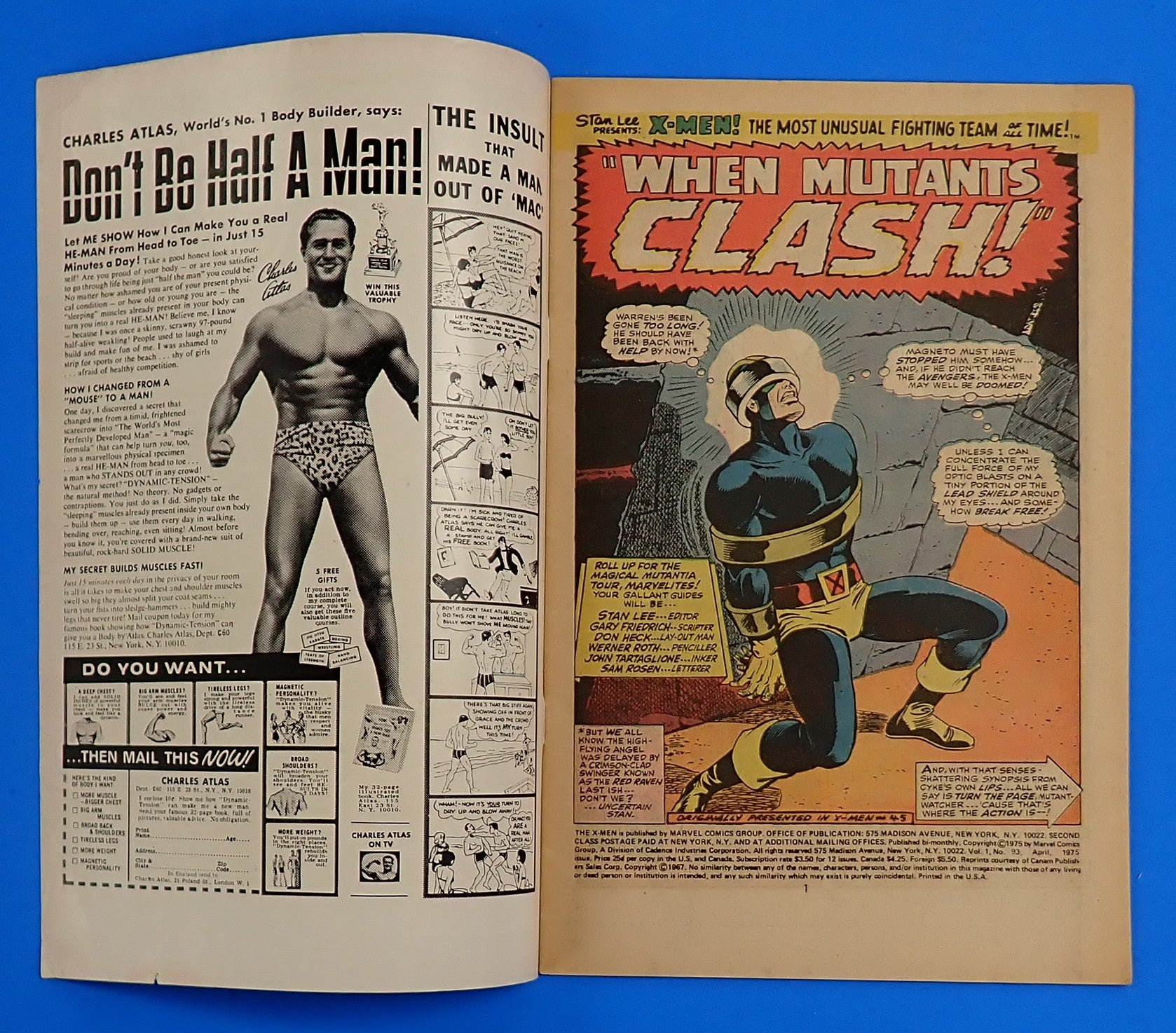X-Men #93 (1975) - VG/VG- (3.5-4.0) - Reprints Issue #45