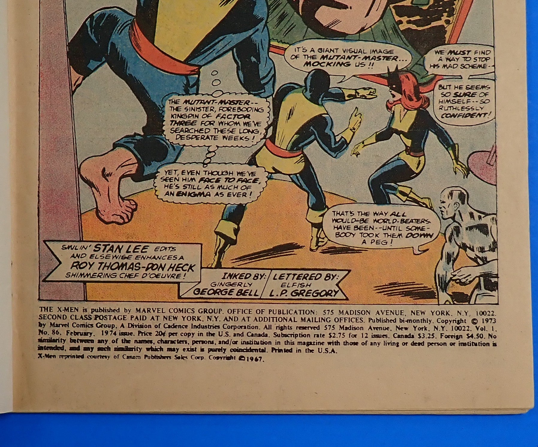 X-Men #86 (1974) - GD/GD+ (2.0-2.5) - Reprints Issue #38