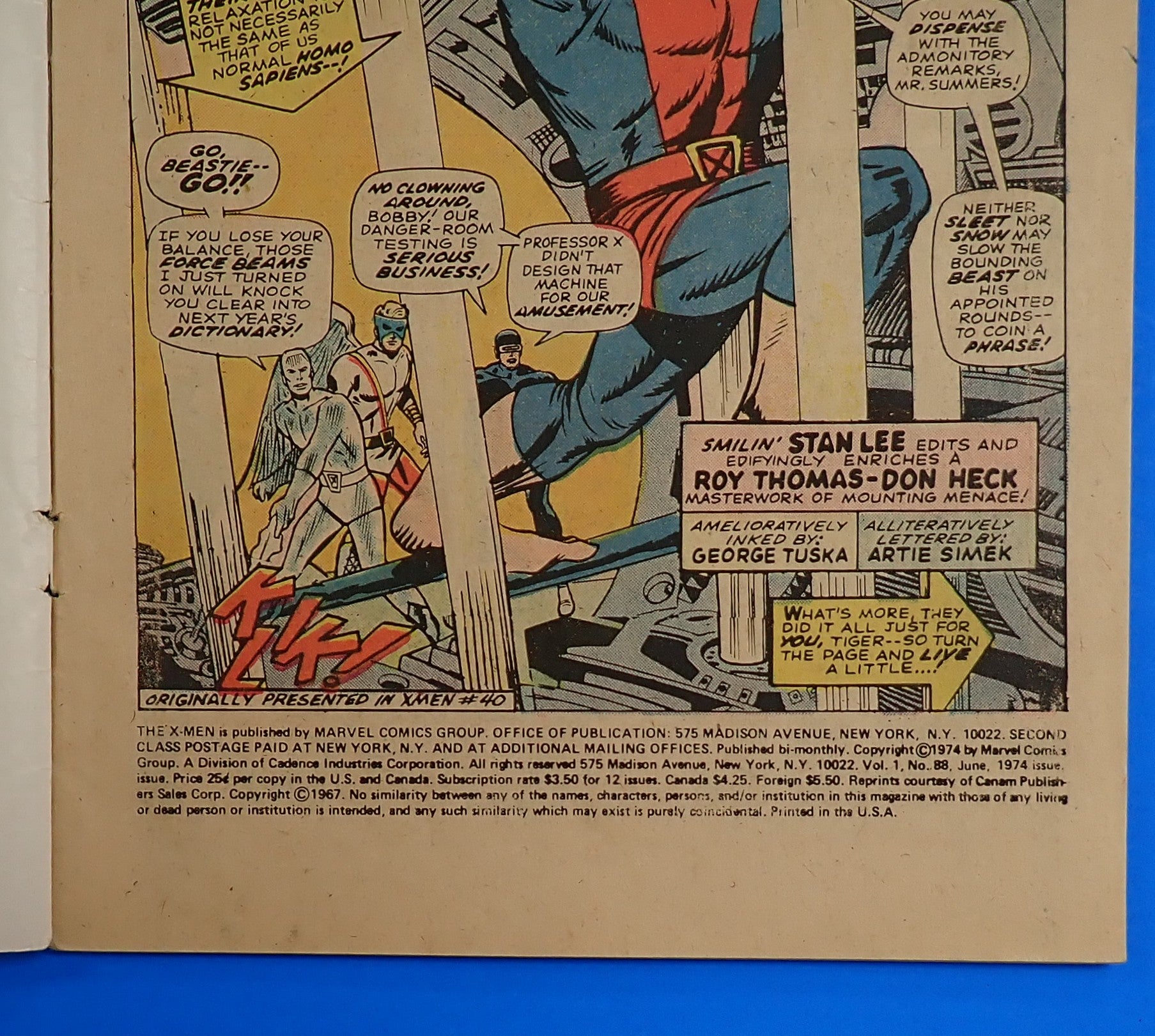 X-Men #88 (1974) - GD- (1.8) - Reprints Issue #40