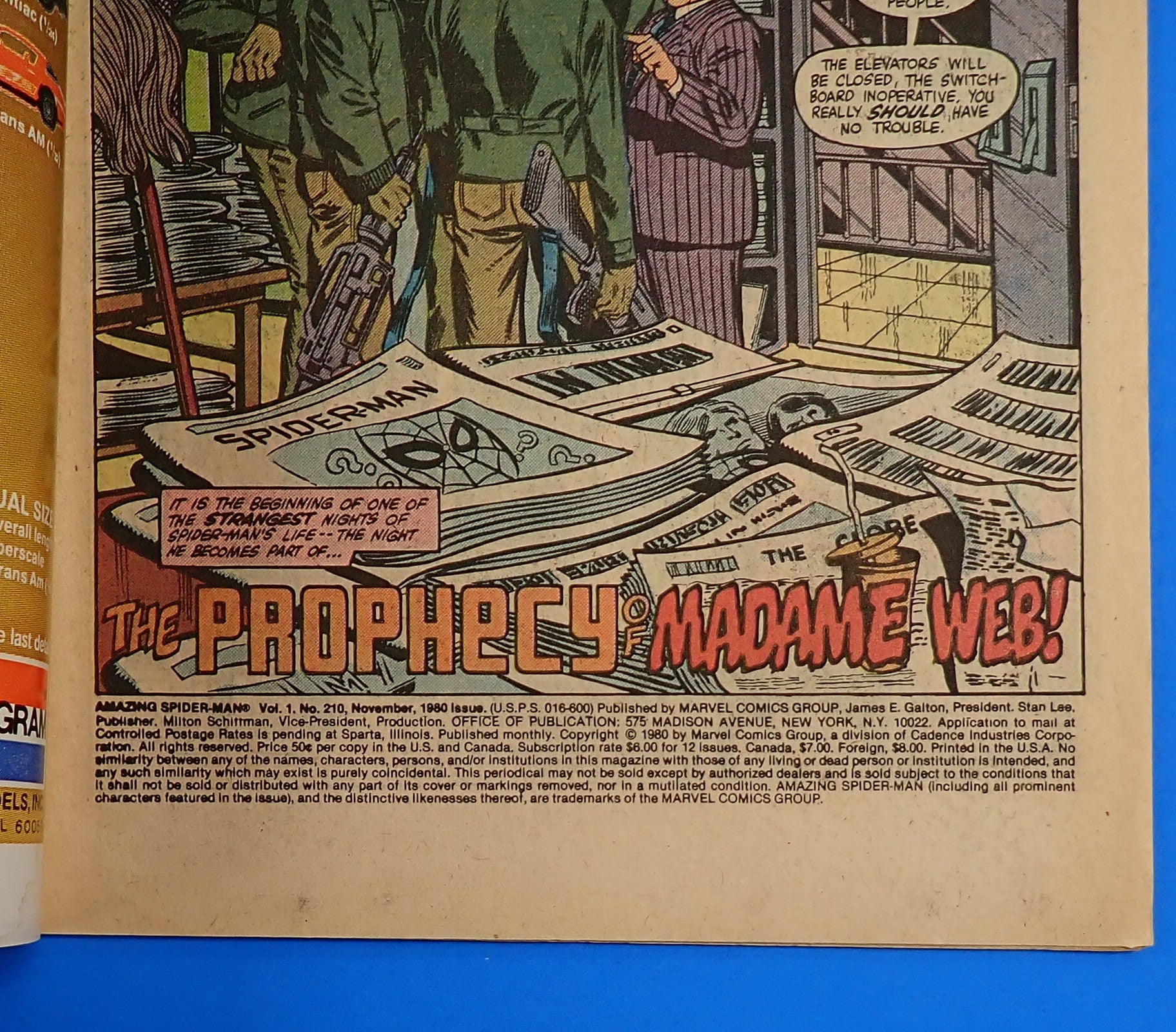 Amazing Spider-Man #210 (1980) - FN/VF (7.0) - 1st App. Madame Web