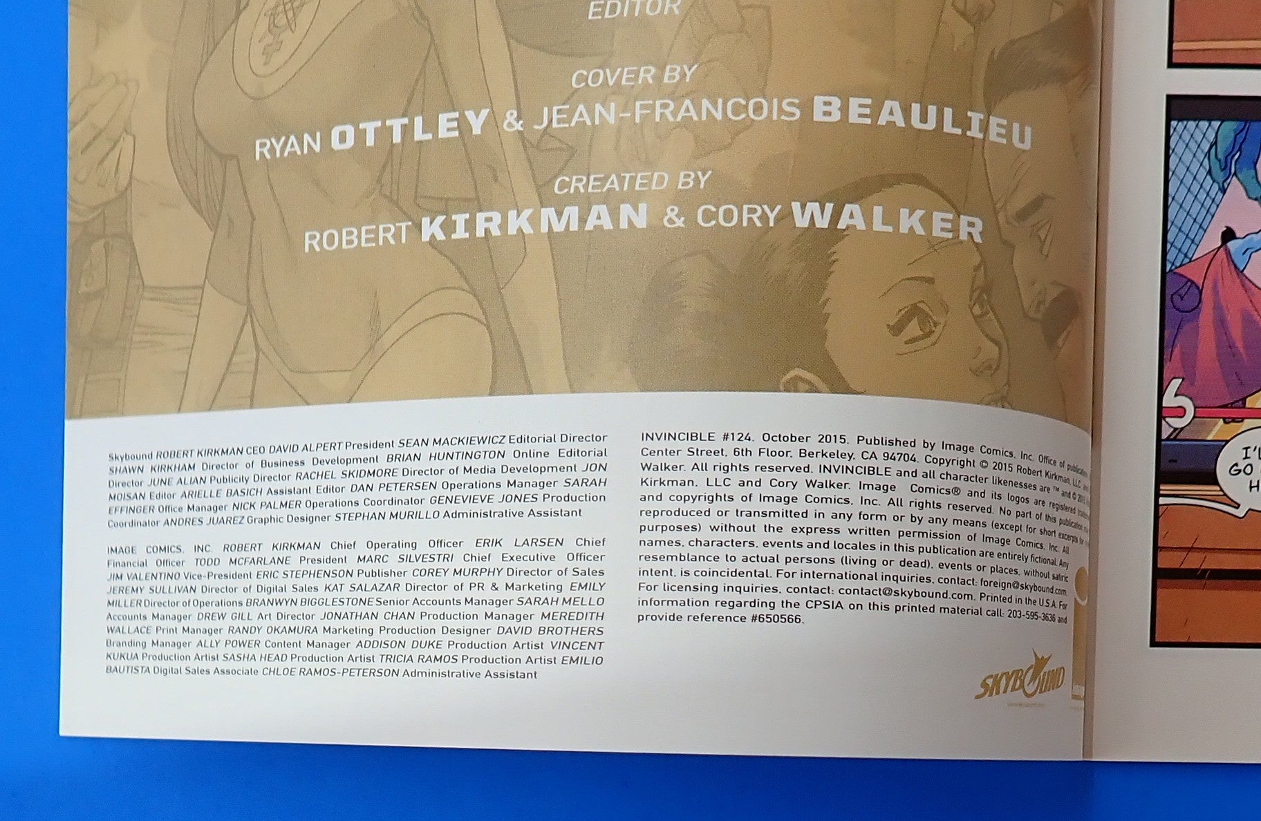 Invincible #124 (2015) - NM- (9.2) - Low Print Run