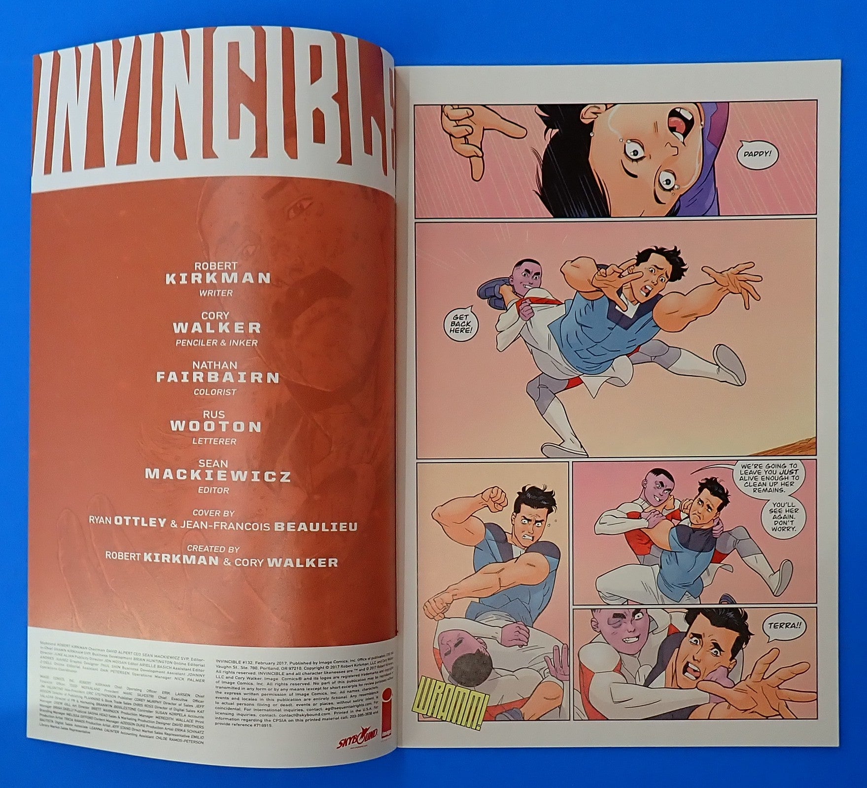 Invincible #132 (2017) - NM- (9.2) - Death of Oliver & Onaan