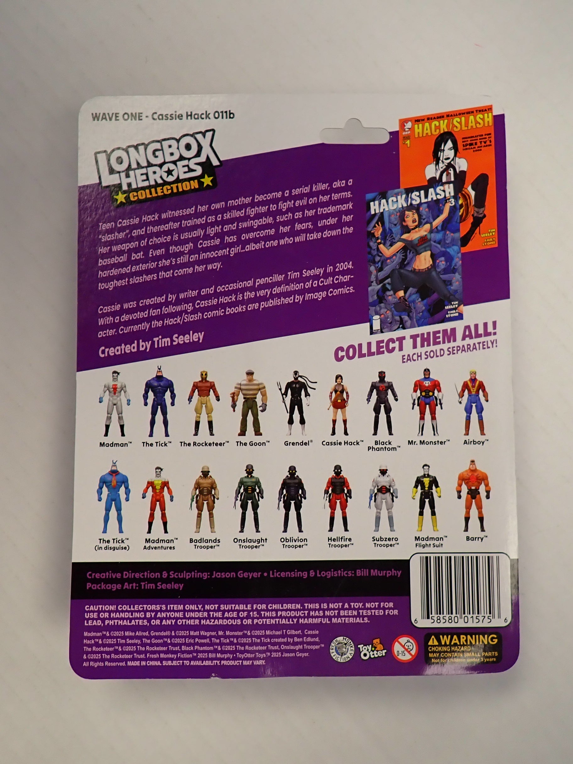 Hack/Slash Longbox Heroes Collection Action Figure 2025 [Pre-Owned]