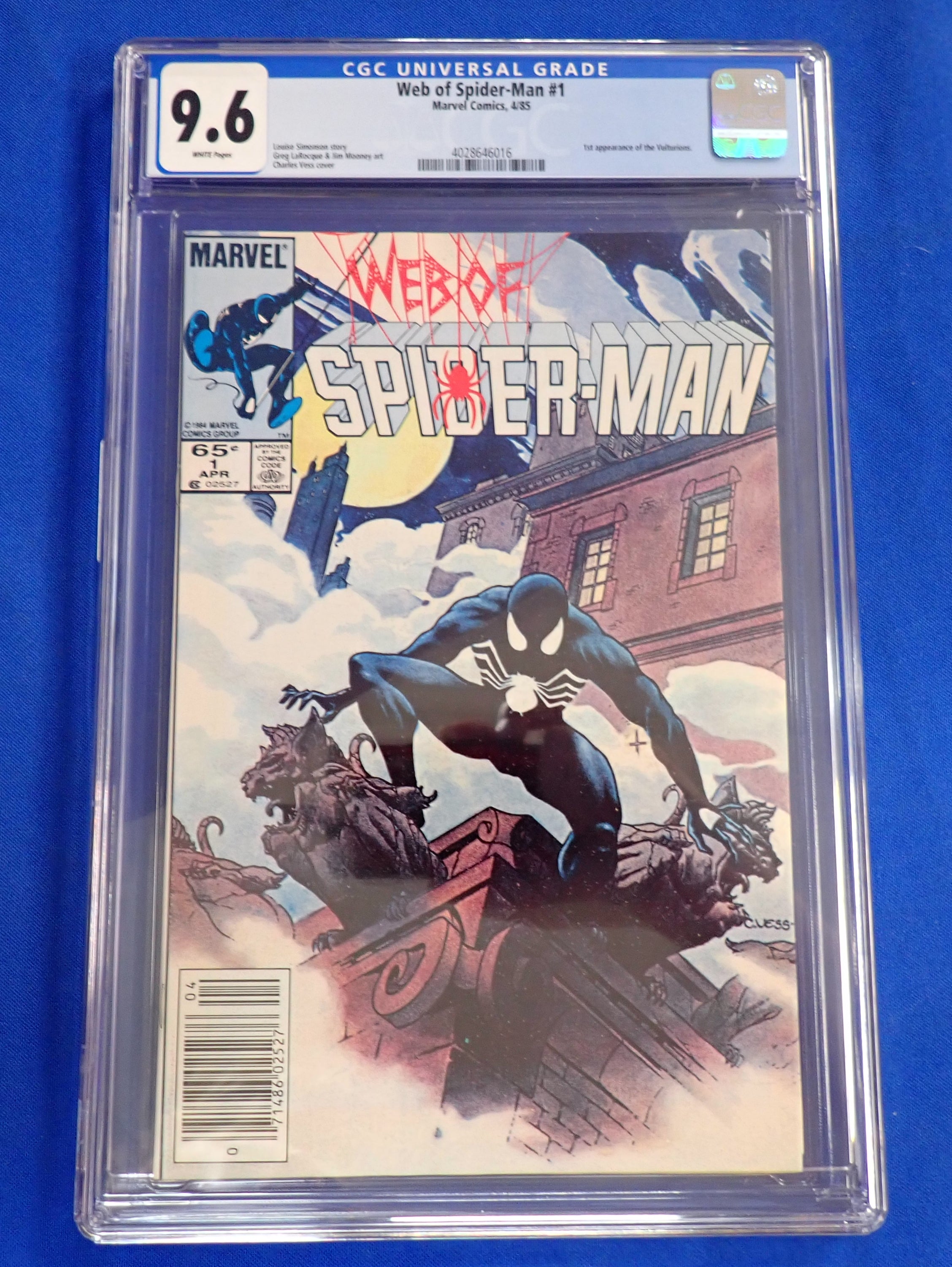 Web of Spider-Man #1 (1985) CGC 9.6 - 1st Vulturions