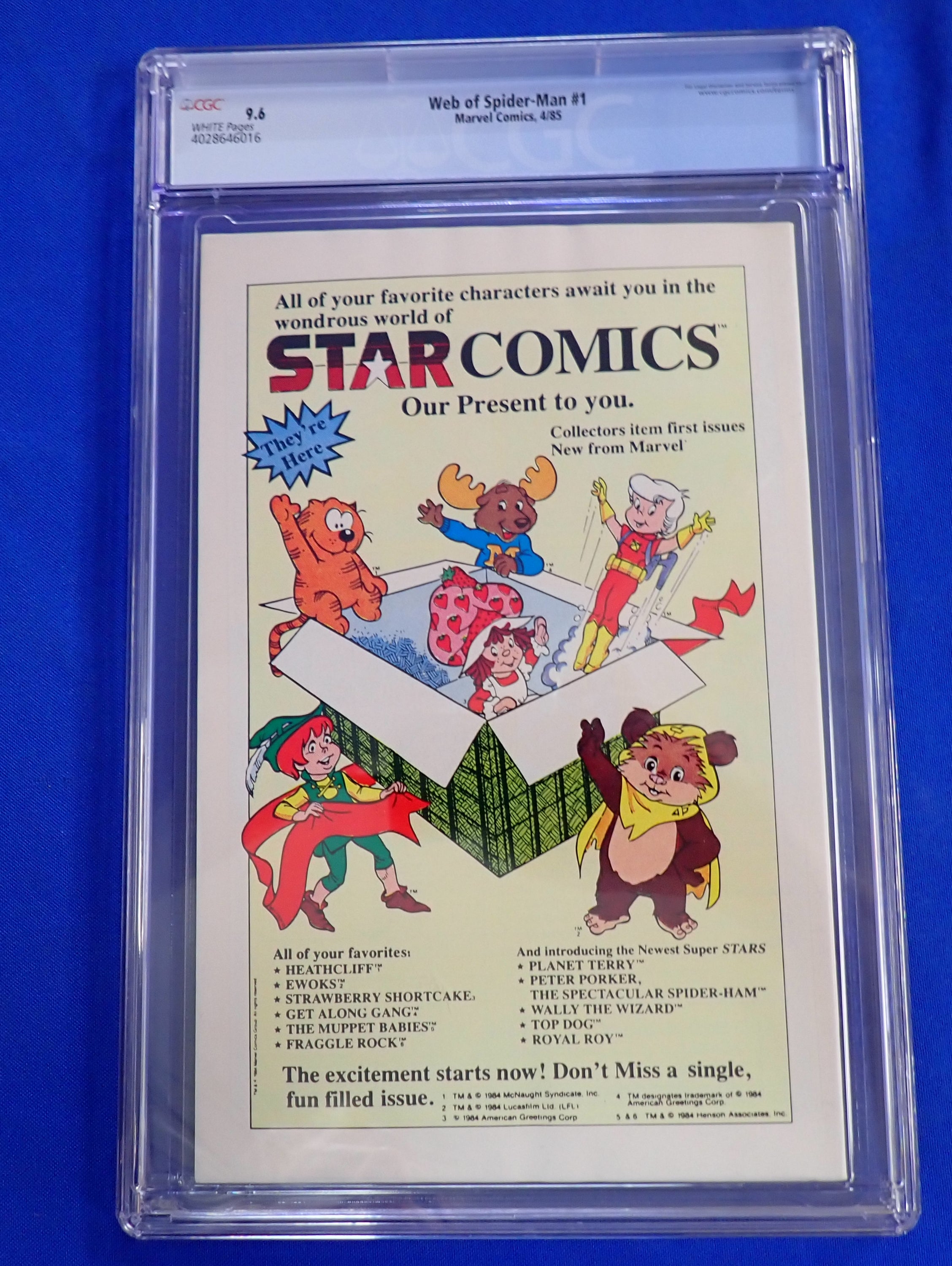 Web of Spider-Man #1 (1985) CGC 9.6 - 1st Vulturions