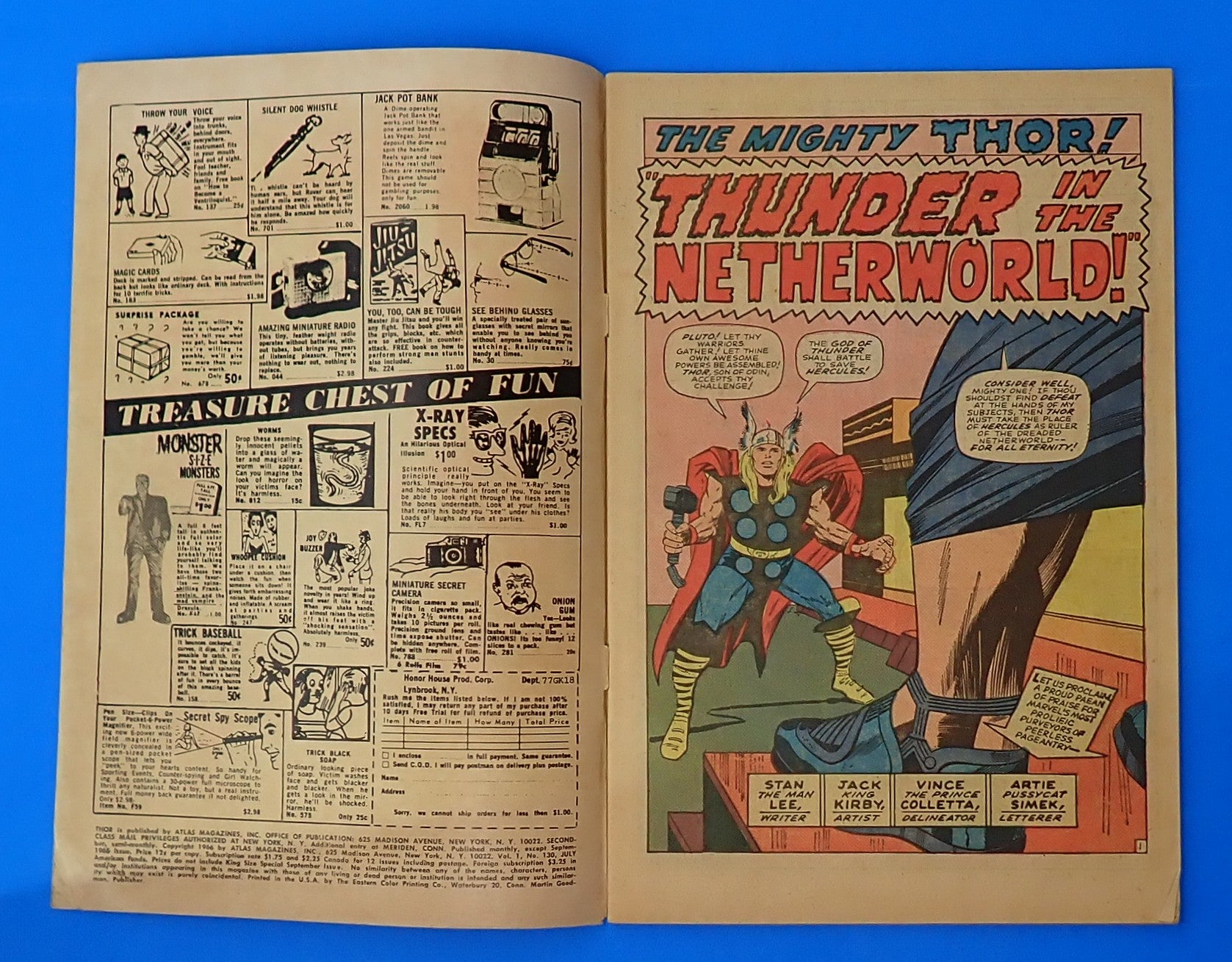 Thor #130 (1966) - VG+/FN (4.5-5.0) - Silver Age Issue