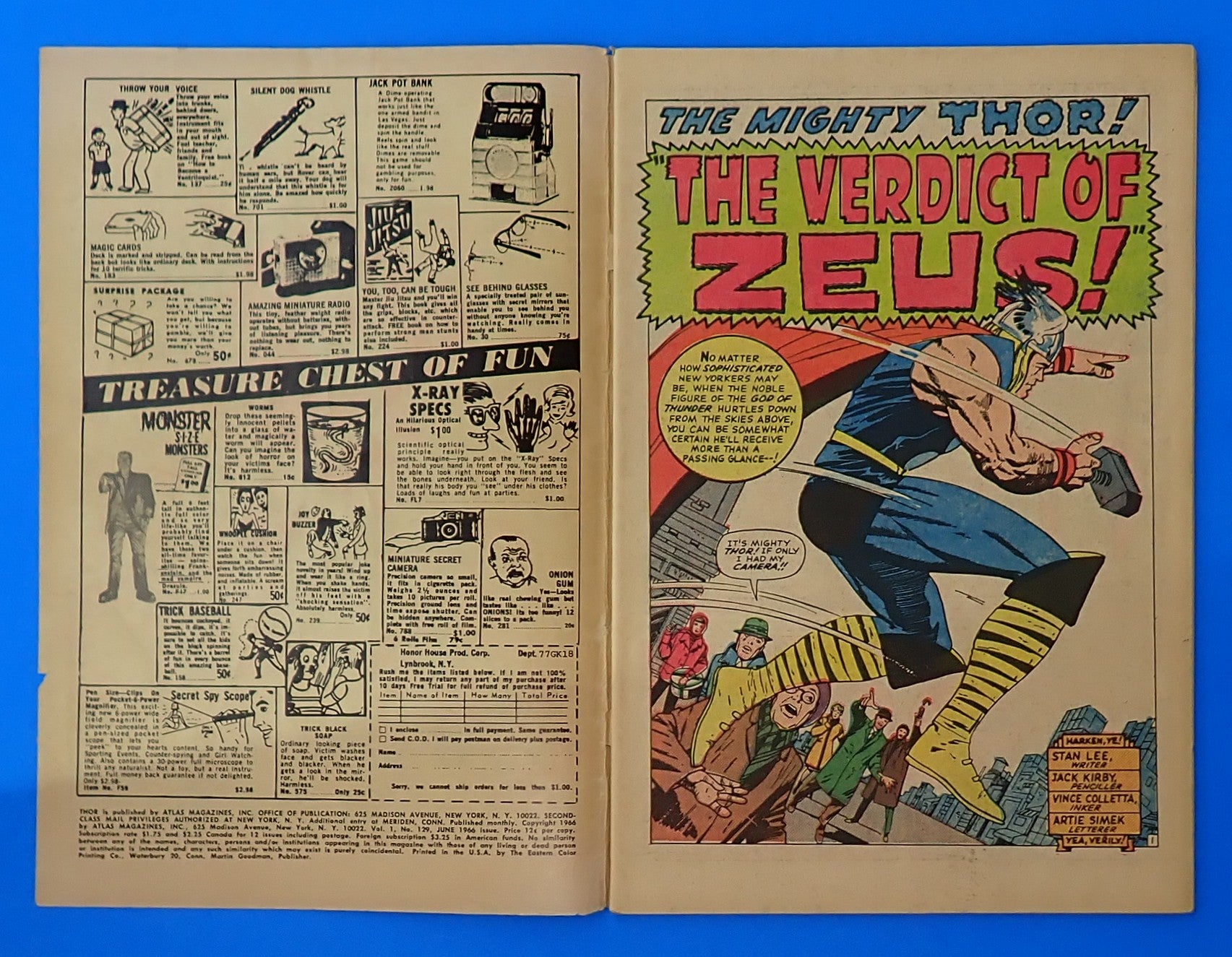 Thor #129 (1966) - GD/VG (3.0) - Several 1st App.