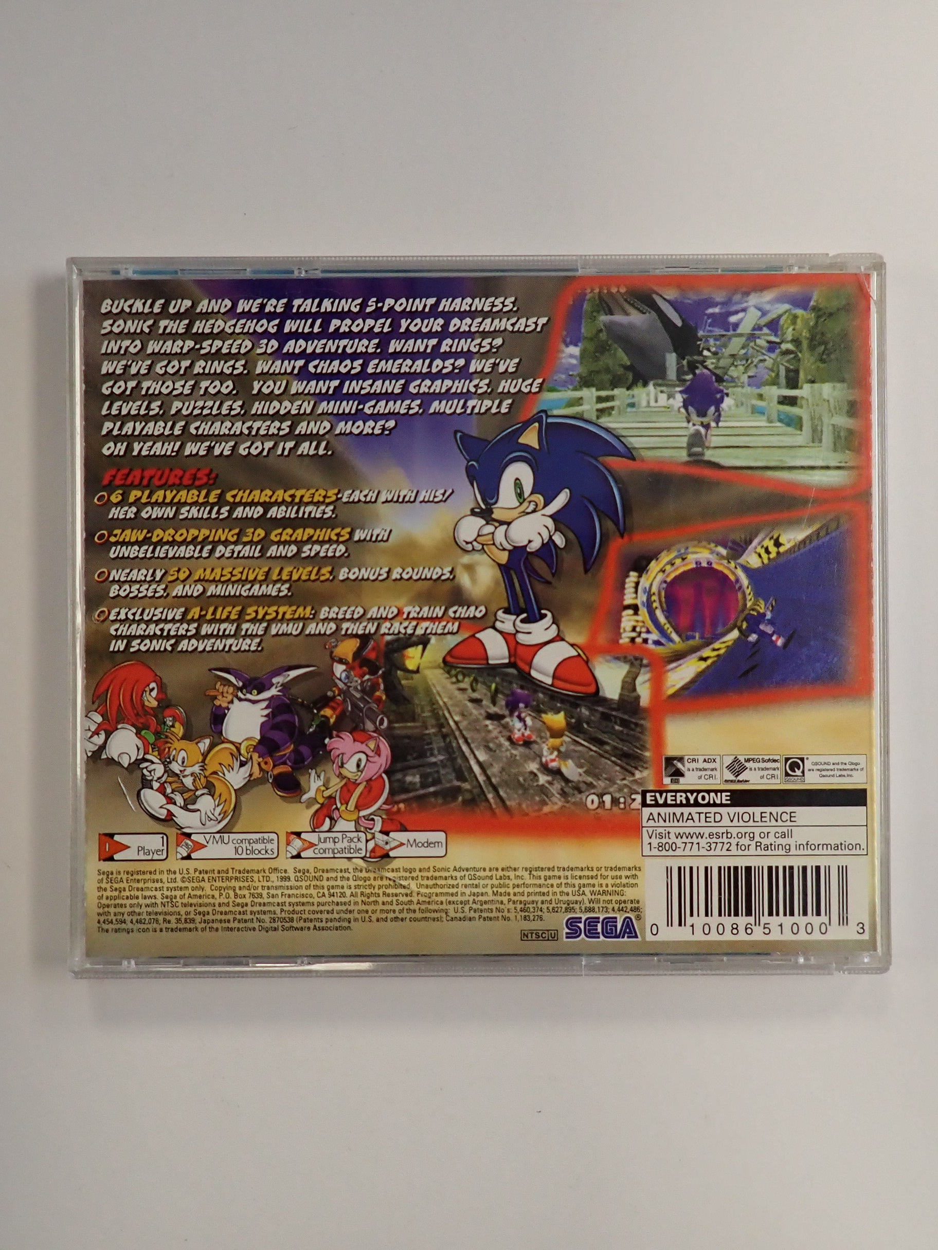 Sonic Adventures - Dreamcast [Pre-Owned]