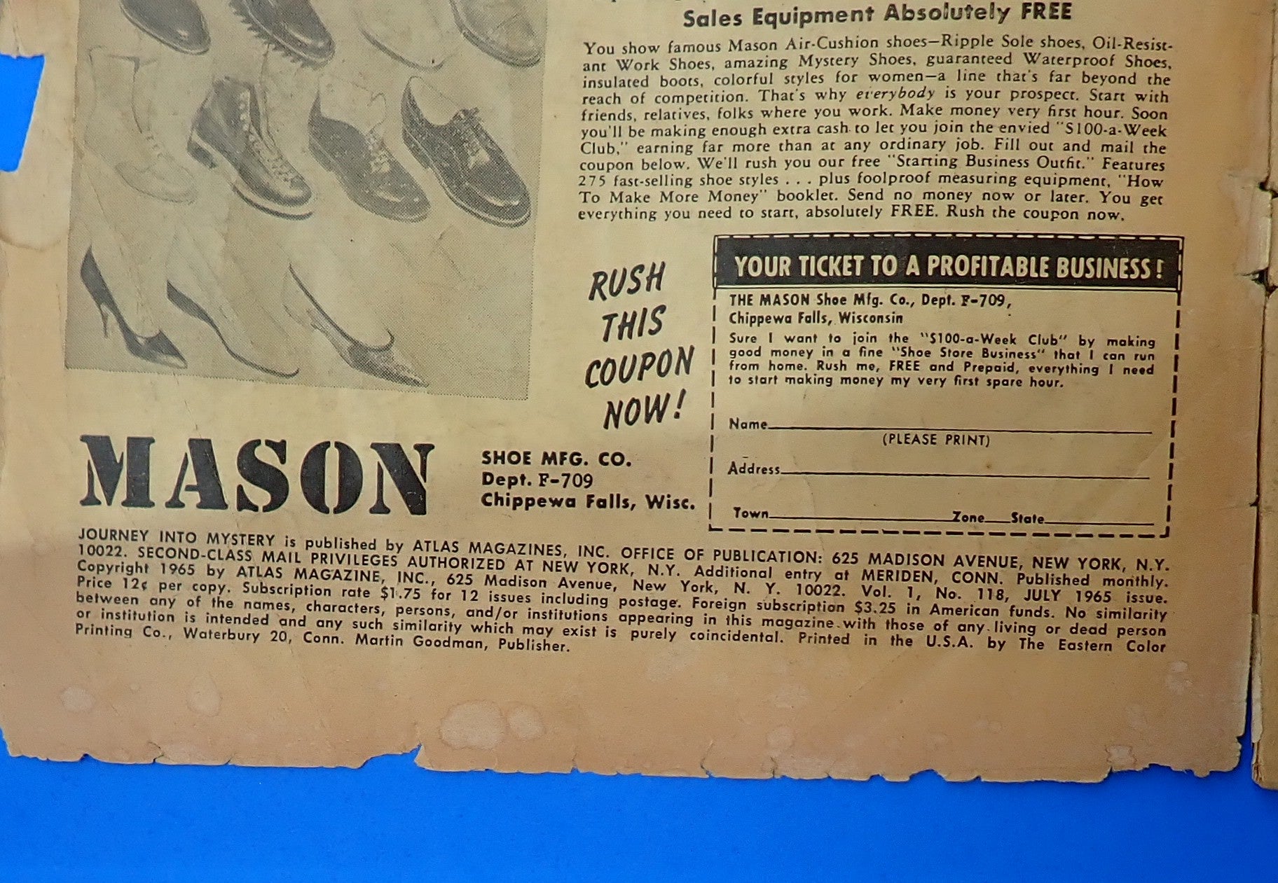 Journey Into Mystery #118 (1965) - FR (1.0) - 1st App. & Cover of Destroyer