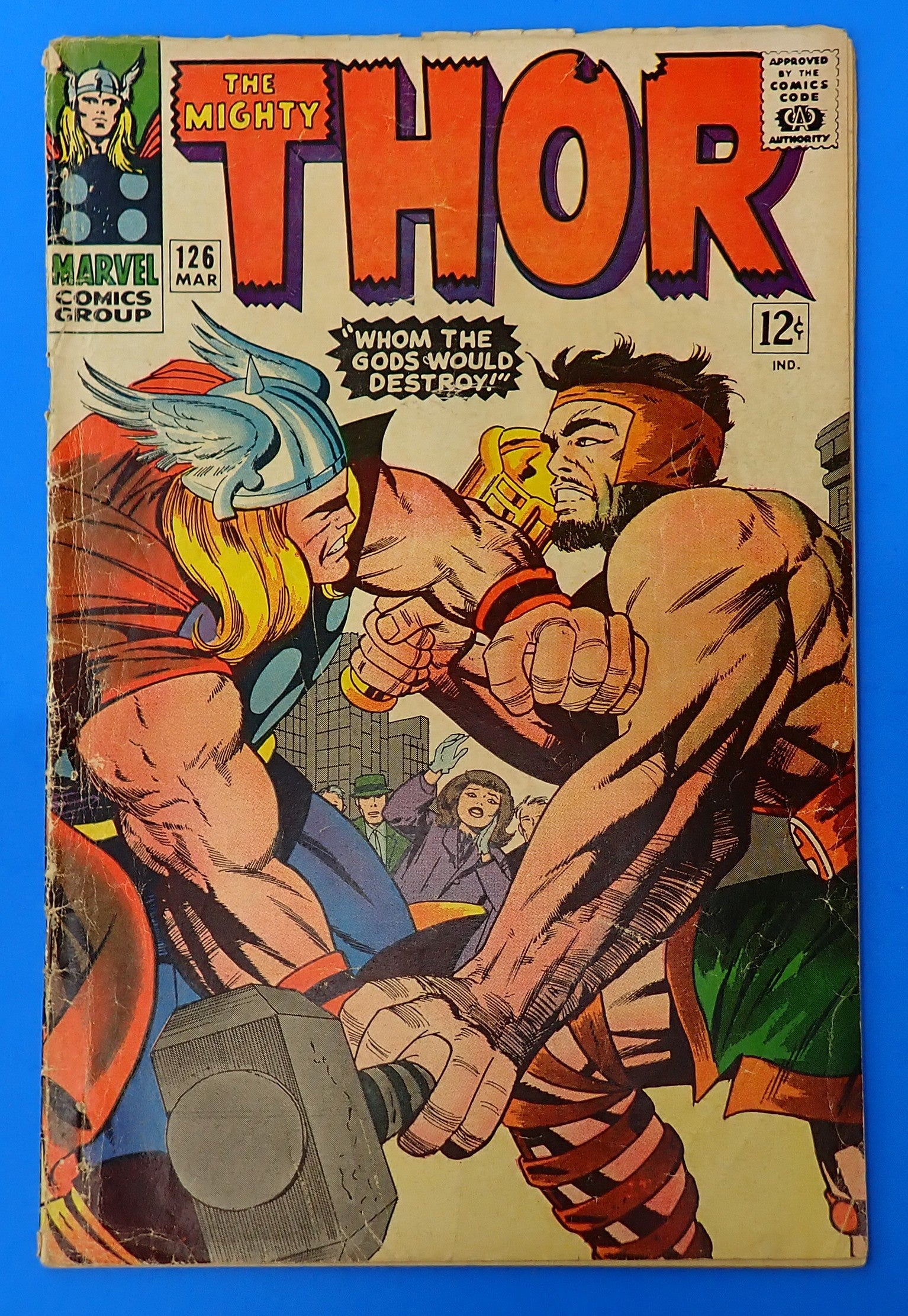 Thor #126 (1966) - FR/GD (1.5-1/8) - Battle of Thor v. Hercules
