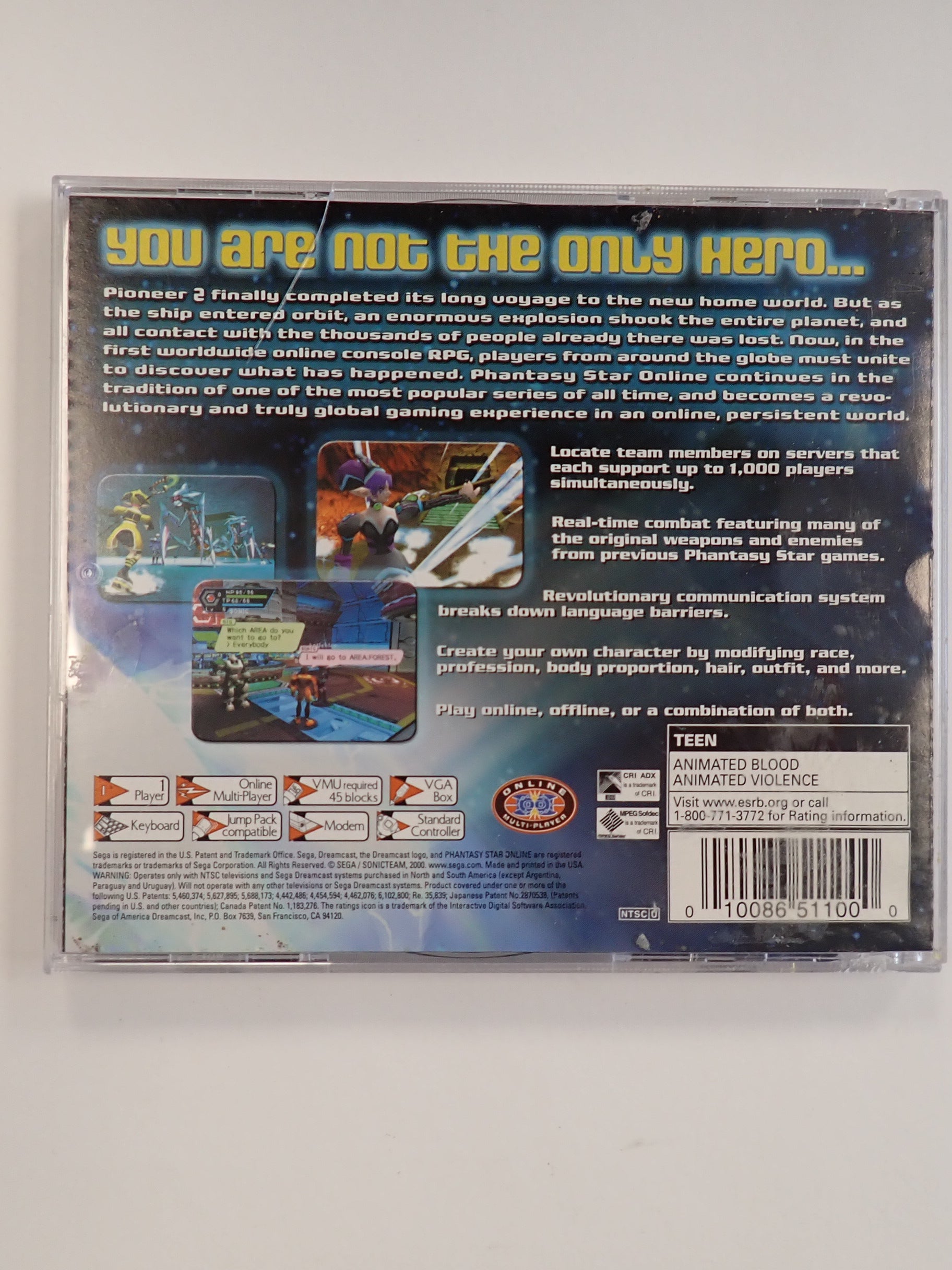 Phantasy Star Online Dreamcast