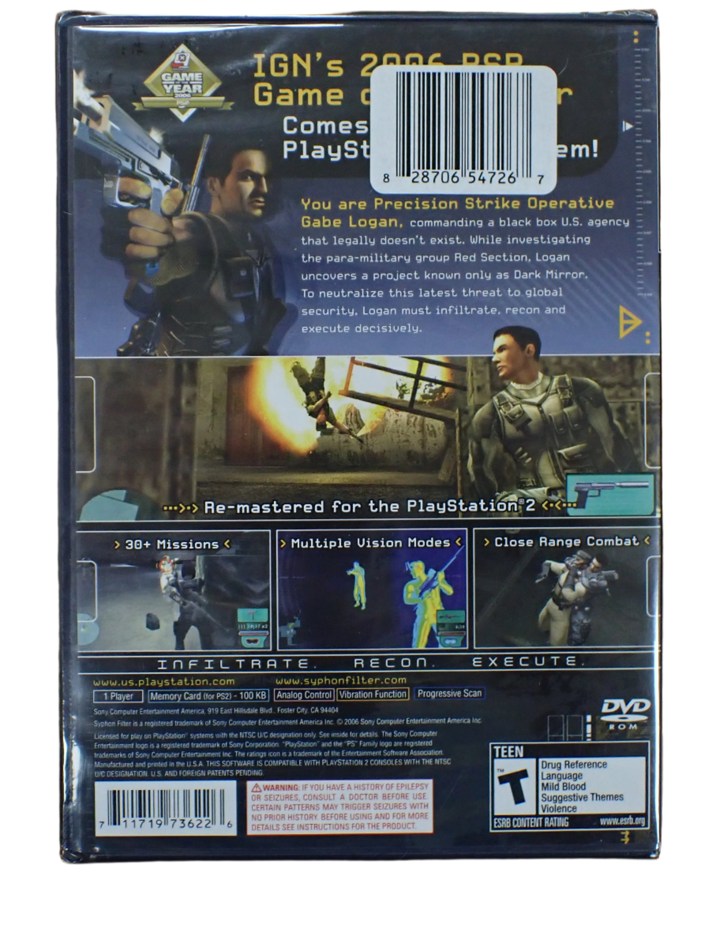 Syphon Filter Dark Mirror - PS2 SEALED