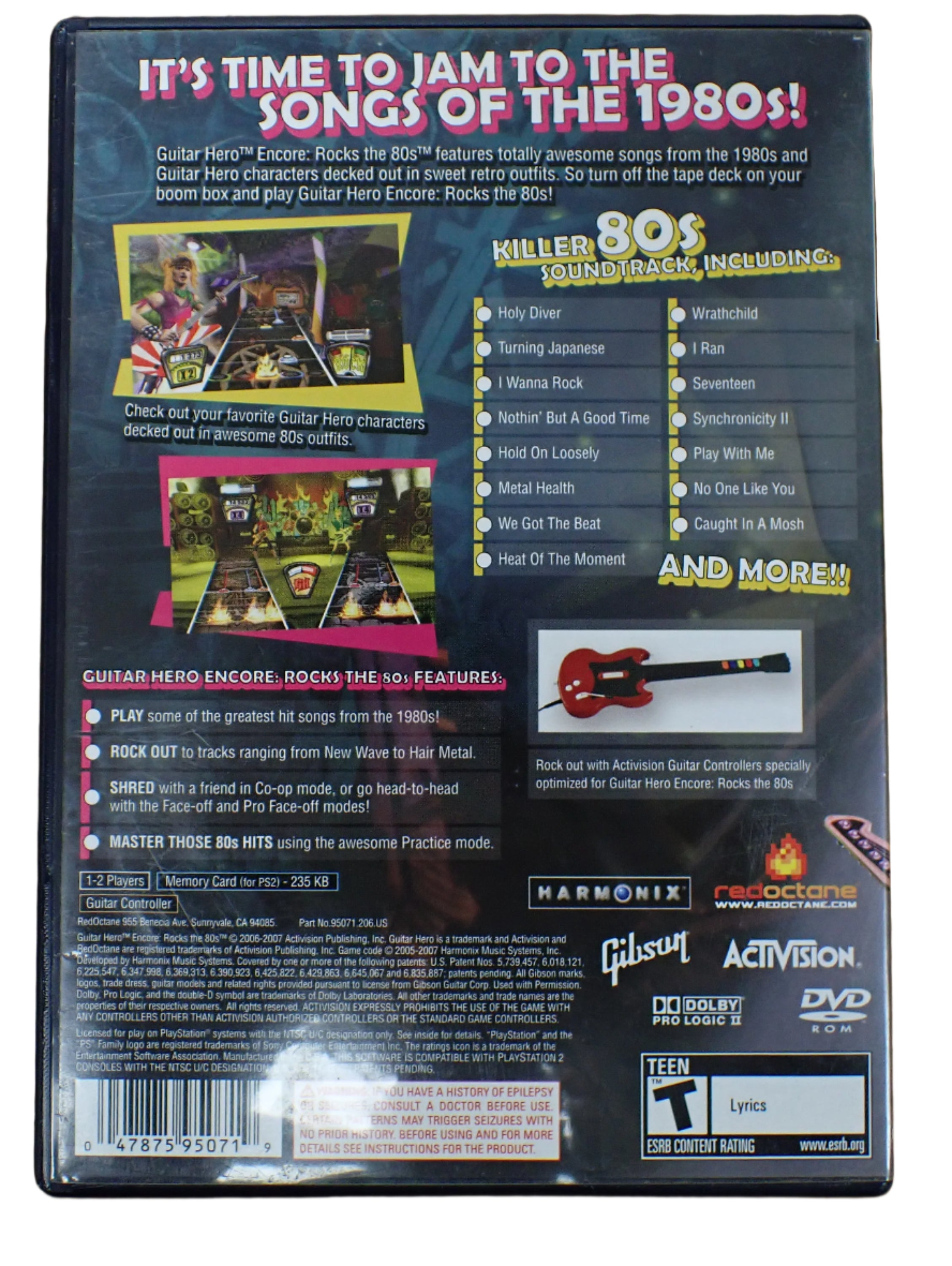 Guitar Hero Encore Rocks the 80s - PS2