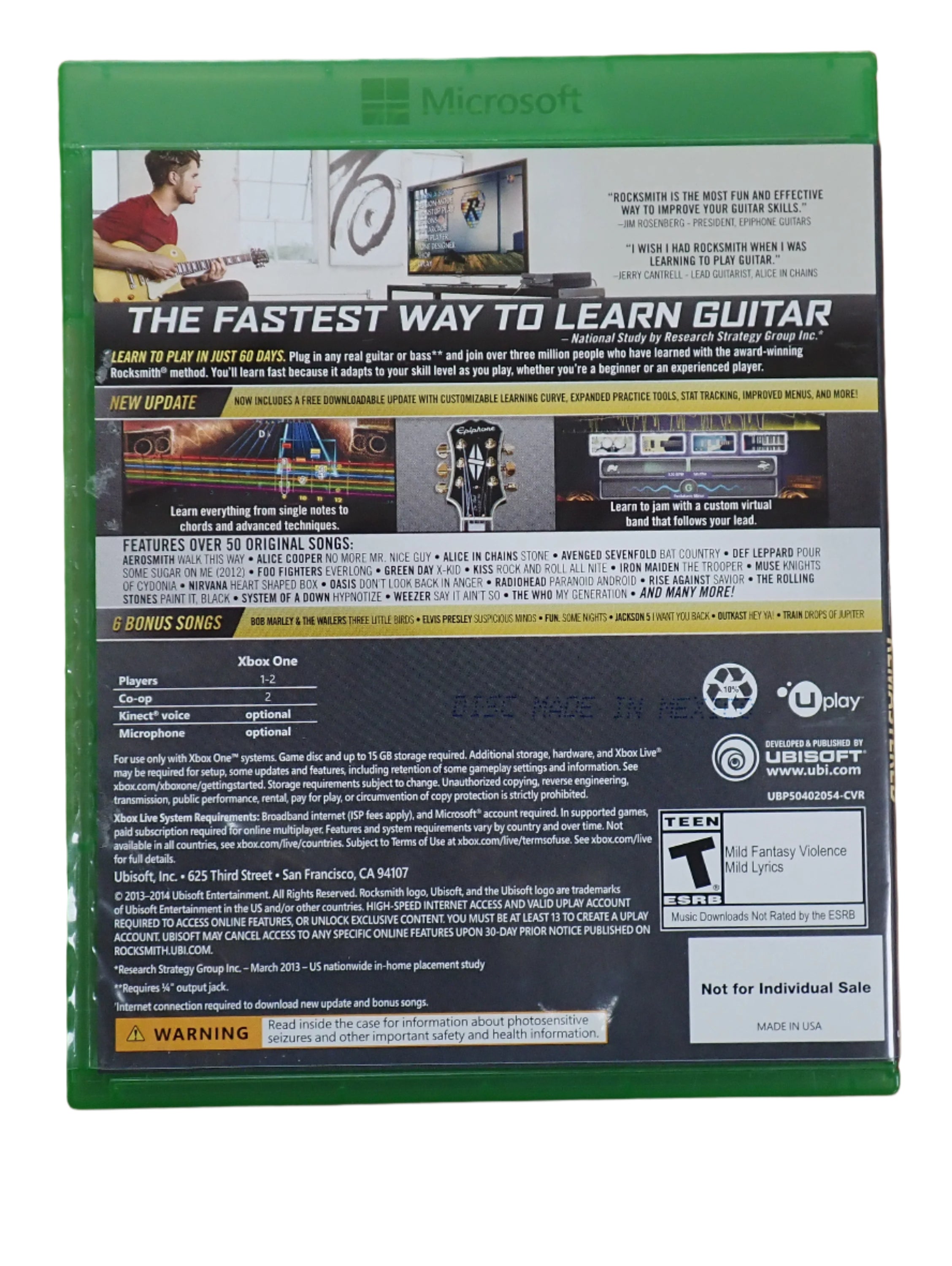 Rocksmith Remastered 2014 Edition - Xbox One