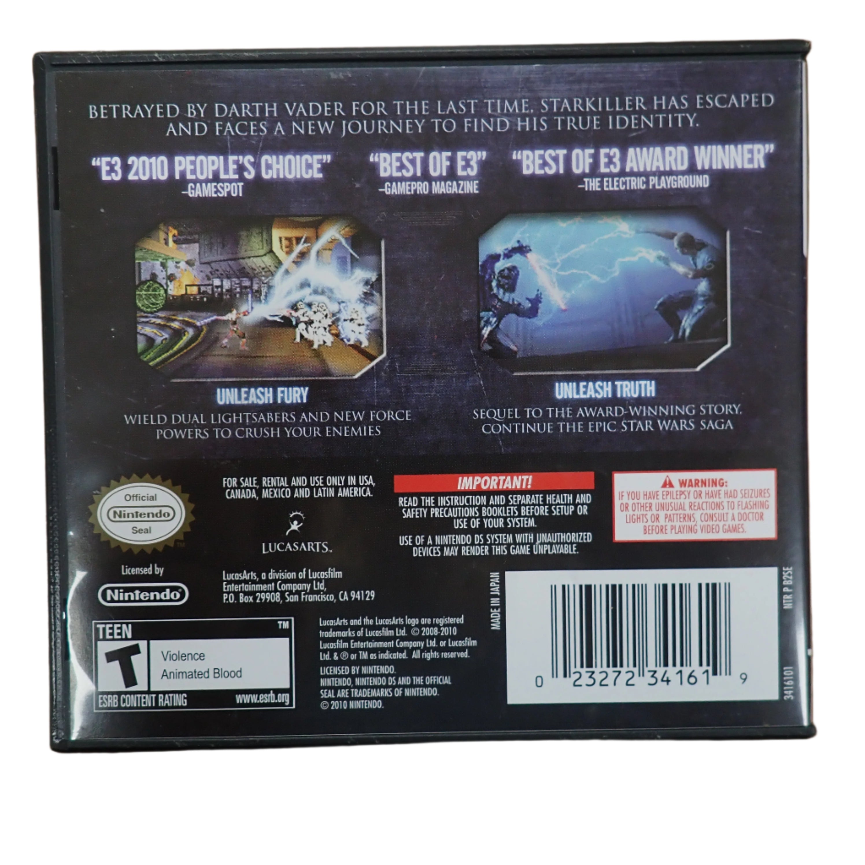 Star Wars The Force Unleashed II - DS