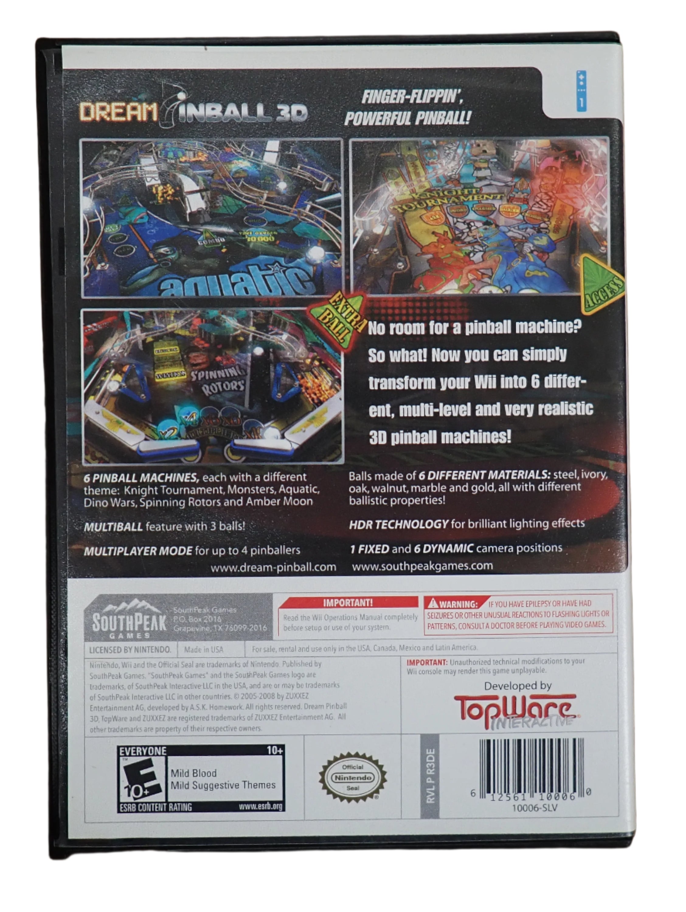 Dream Pinball 3D - Wii