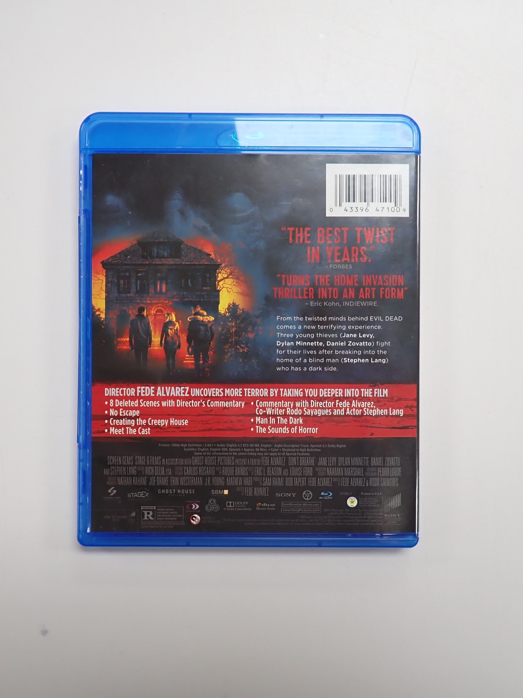 Don't Breathe - Blu-Ray [Pre-Owned]