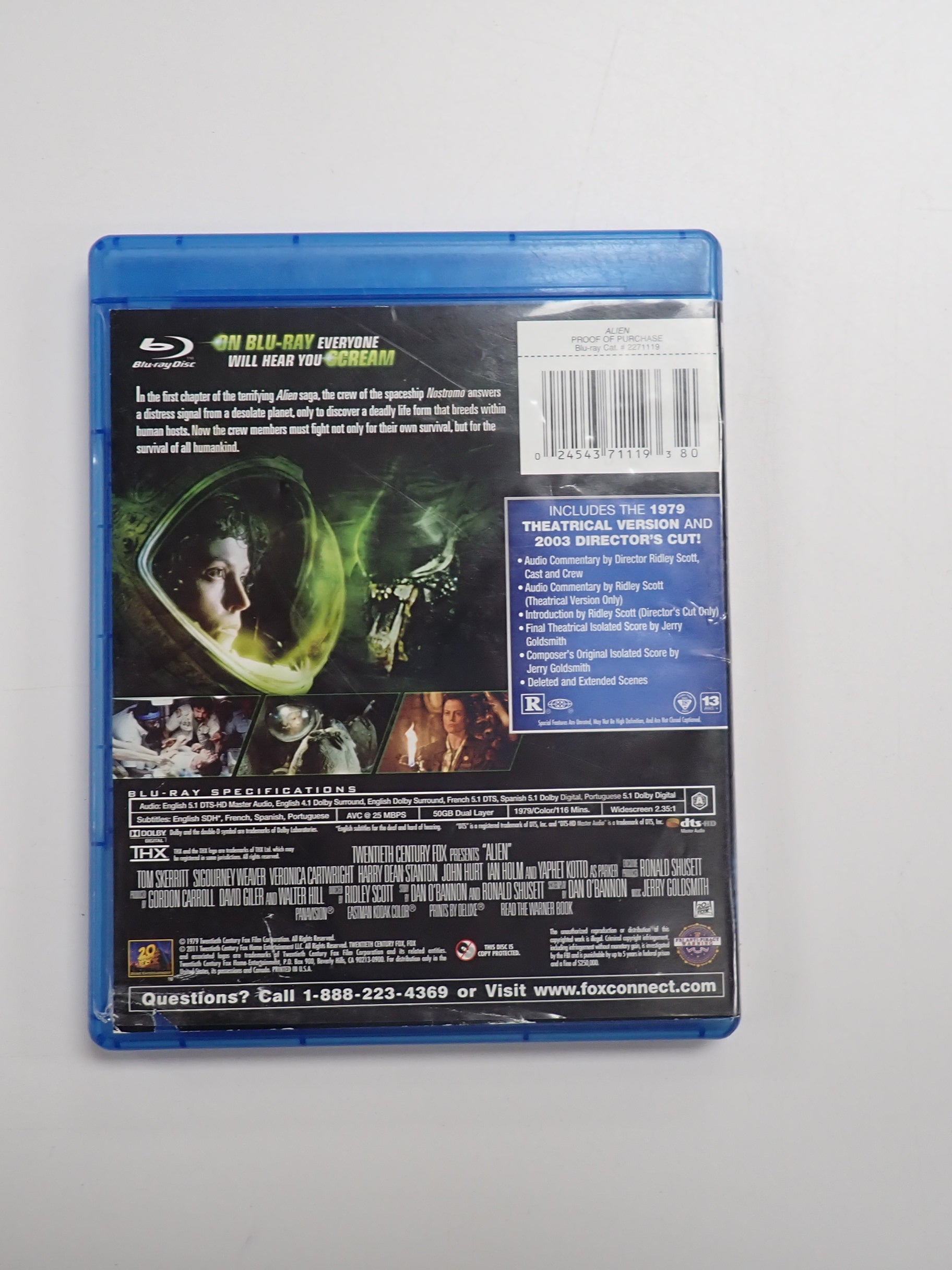Alien - Blu-Ray [Pre-Owned]