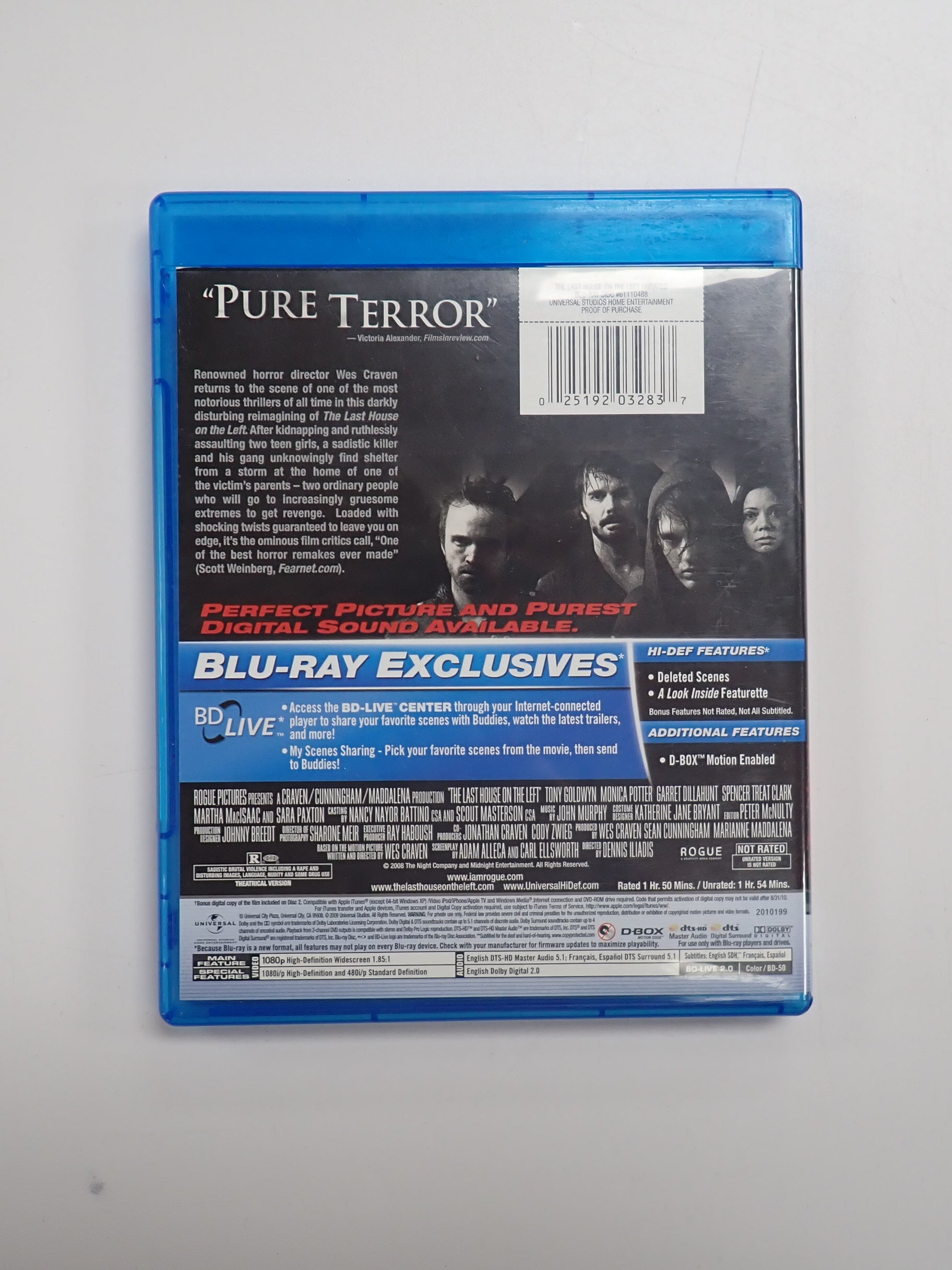 The Last House on the Left - Blu-Ray [Pre-Owned]